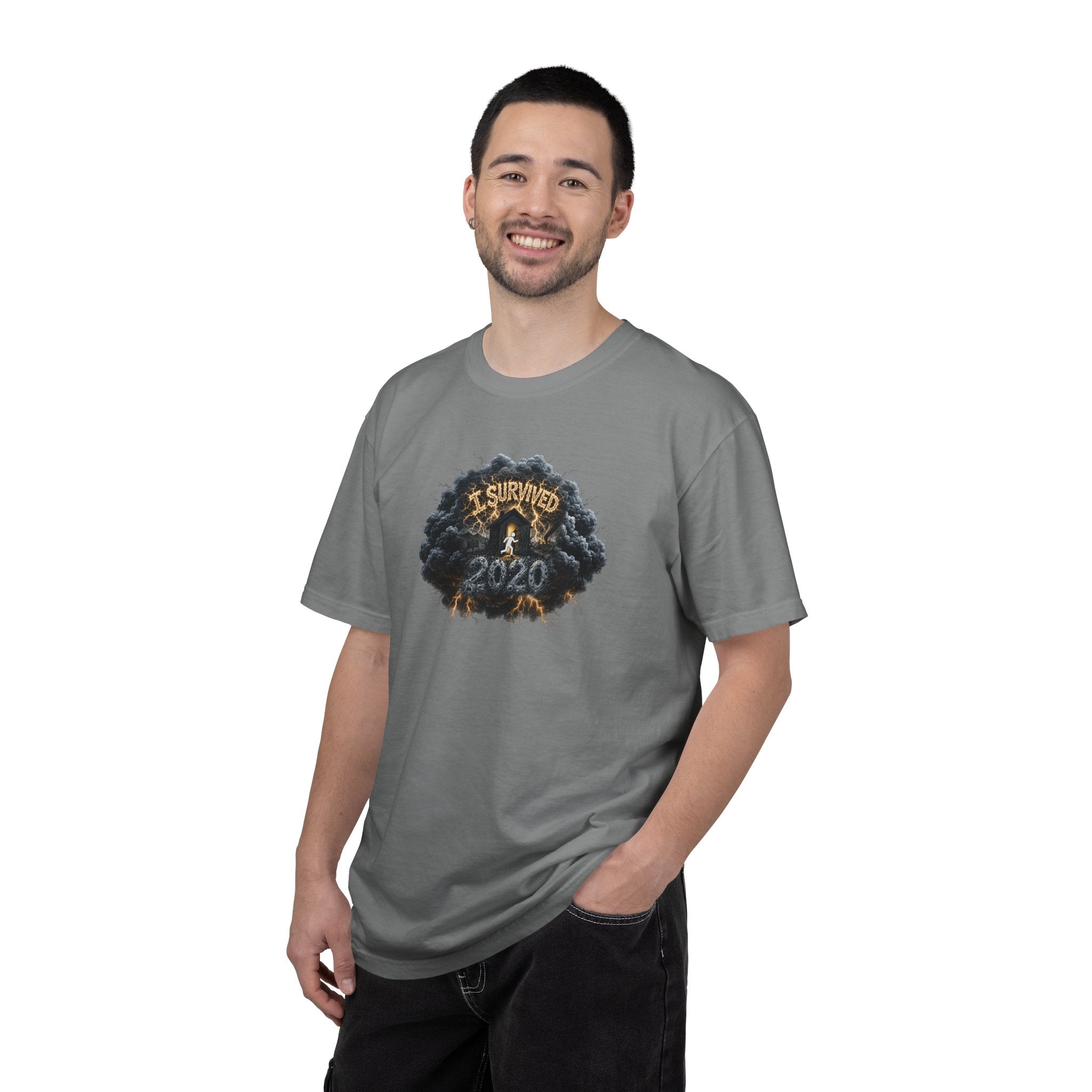 I Survived 2020 — Original PILOT Design: Director's Cut Unisex Garment-Dyed T-shirt
