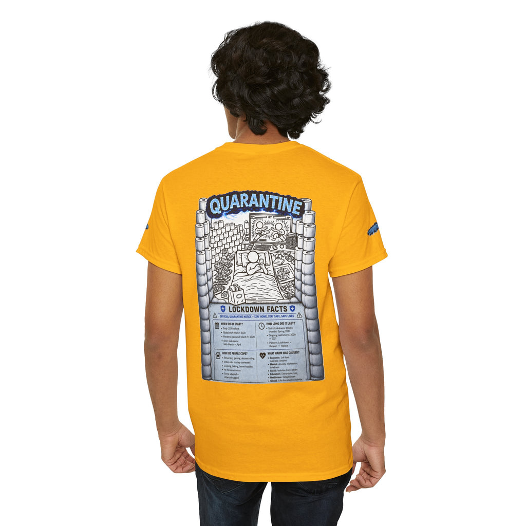 I Survived 2020 — LOCKDOWN S3:E1: Director's Cut Special Edition "Quarantine" Unisex Heavy Cotton Tee