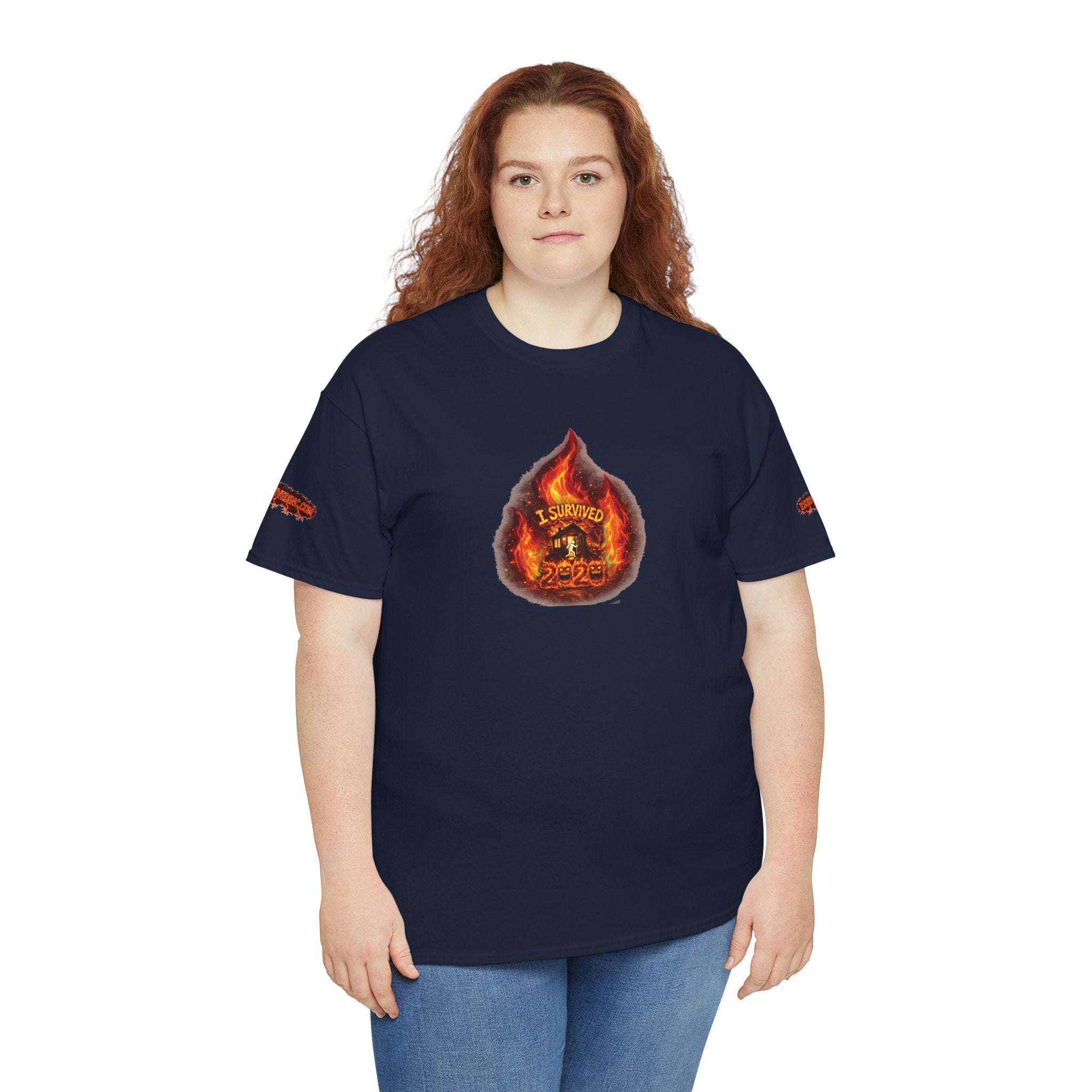I Survived 2020 — WILDFIRES S2:E3: Director's Cut Special Edition "The California Wildfires" Memorial Unisex Heavy Cotton Tee