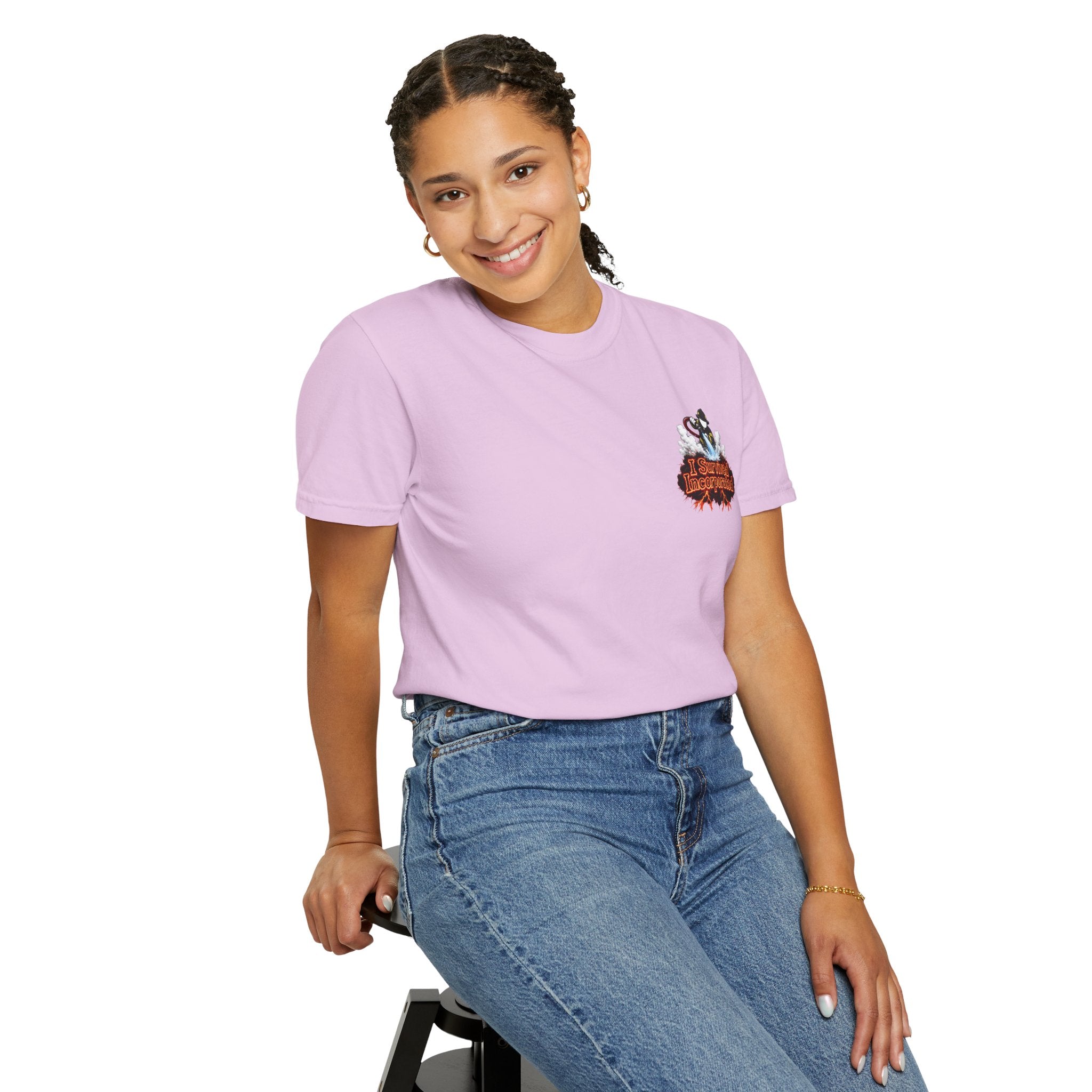 I Survived 2020 — "Please Stand By" Test Pattern Tee Wildfire Signal Edition Summer Premiere Unisex Garment-Dyed T-shirt