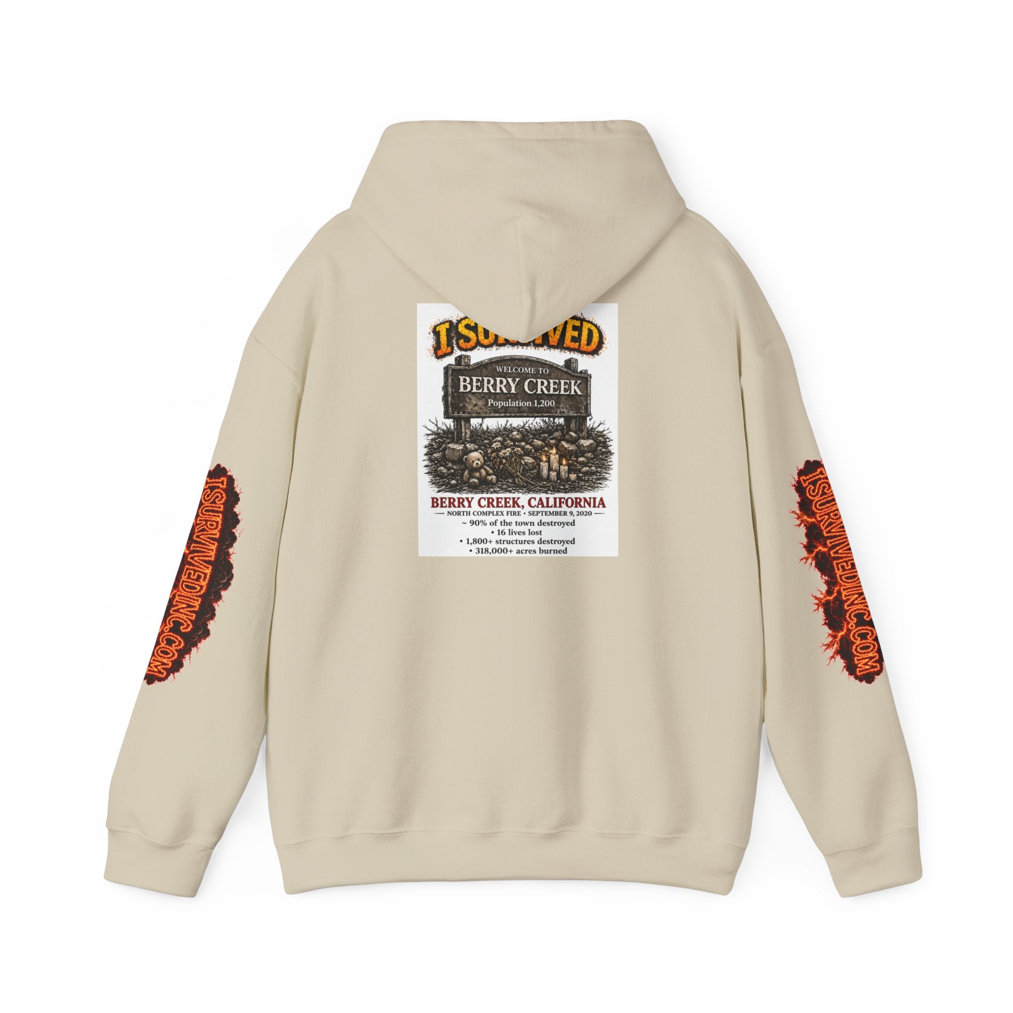 I Survived 2020 — S2:E1 "Berry Creek" | Wildfire Edition Memorial Hoodie Sweatshirt