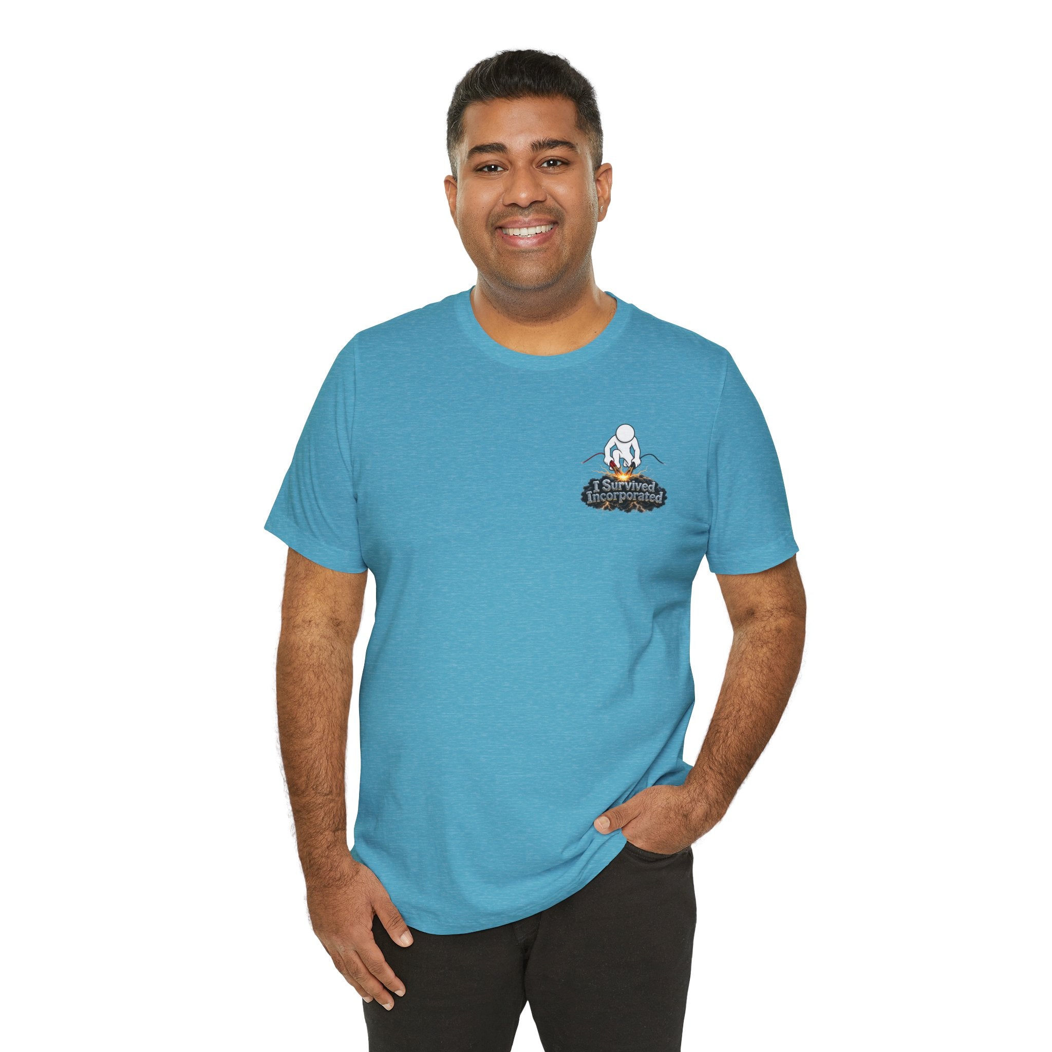 I Survived 2020 — "Please Stand By" Test Pattern Tee Summer Premier Unisex Jersey Short Sleeve Tee