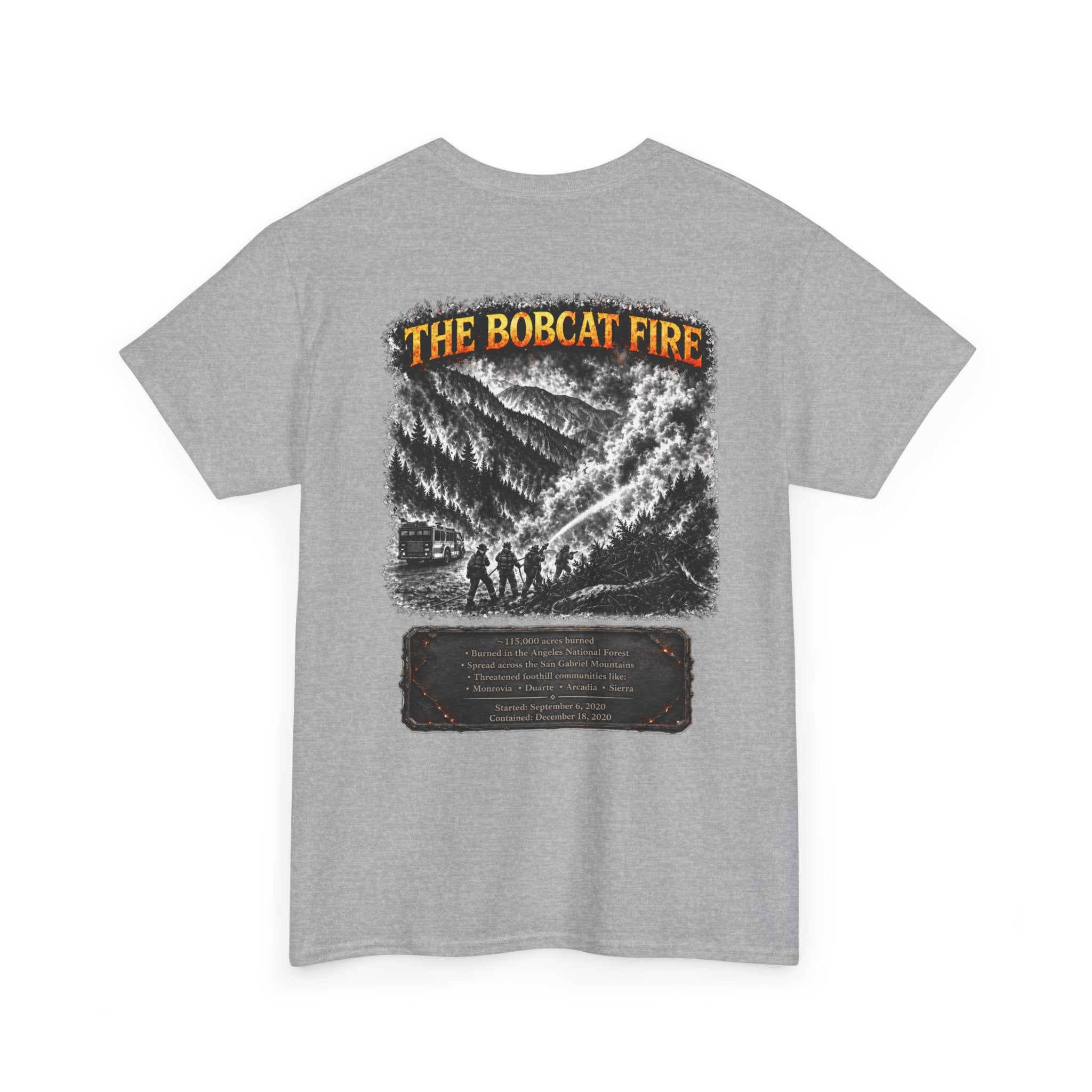 I Survived 2020 — Director's Cut S2:E2 "The Bobcat Fire" | Wildfire Edition Memorial Unisex Heavy Cotton Tee