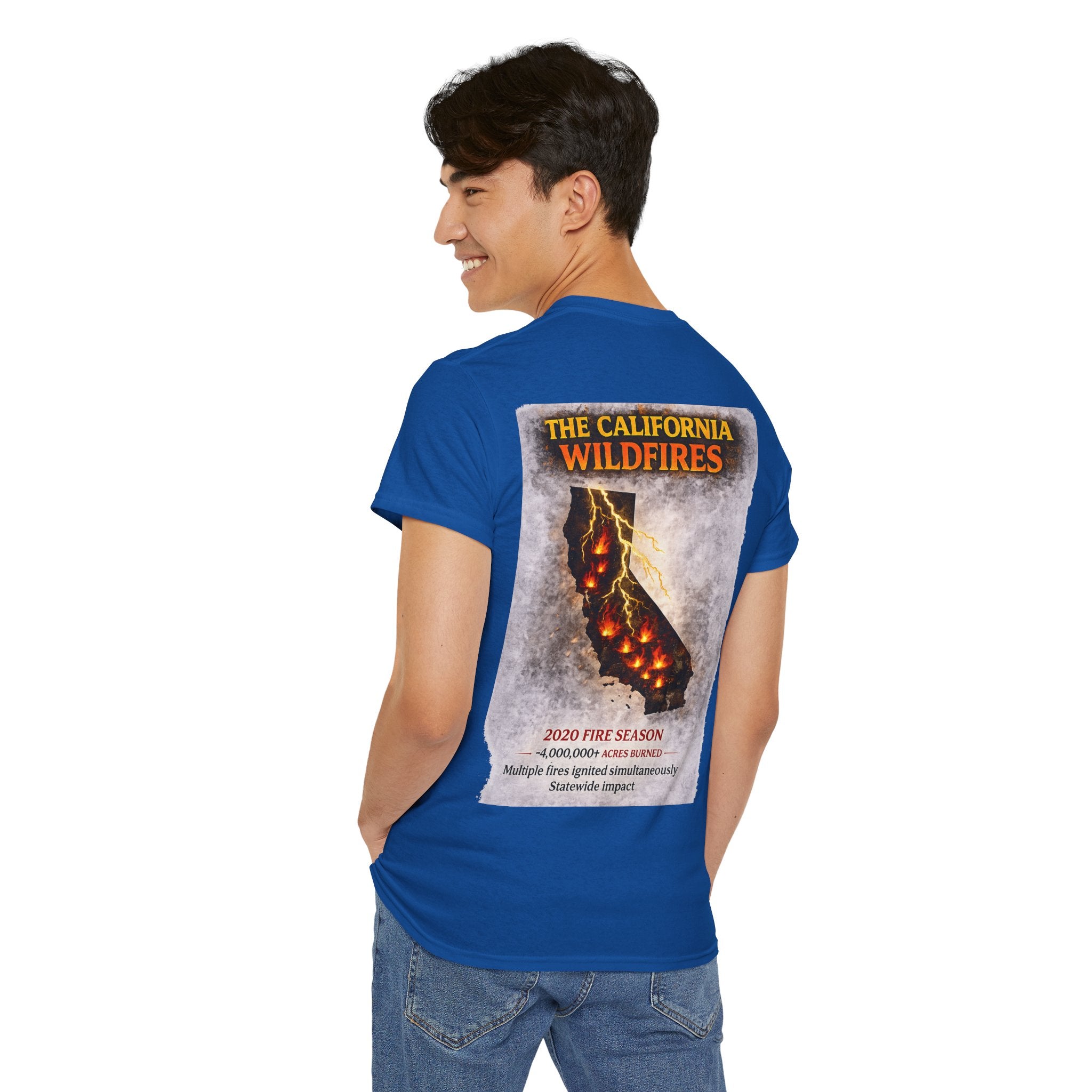 I Survived 2020 — WILDFIRES S2:E3: Director's Cut "The California Wildfires" Memorial Unisex Heavy Cotton Tee