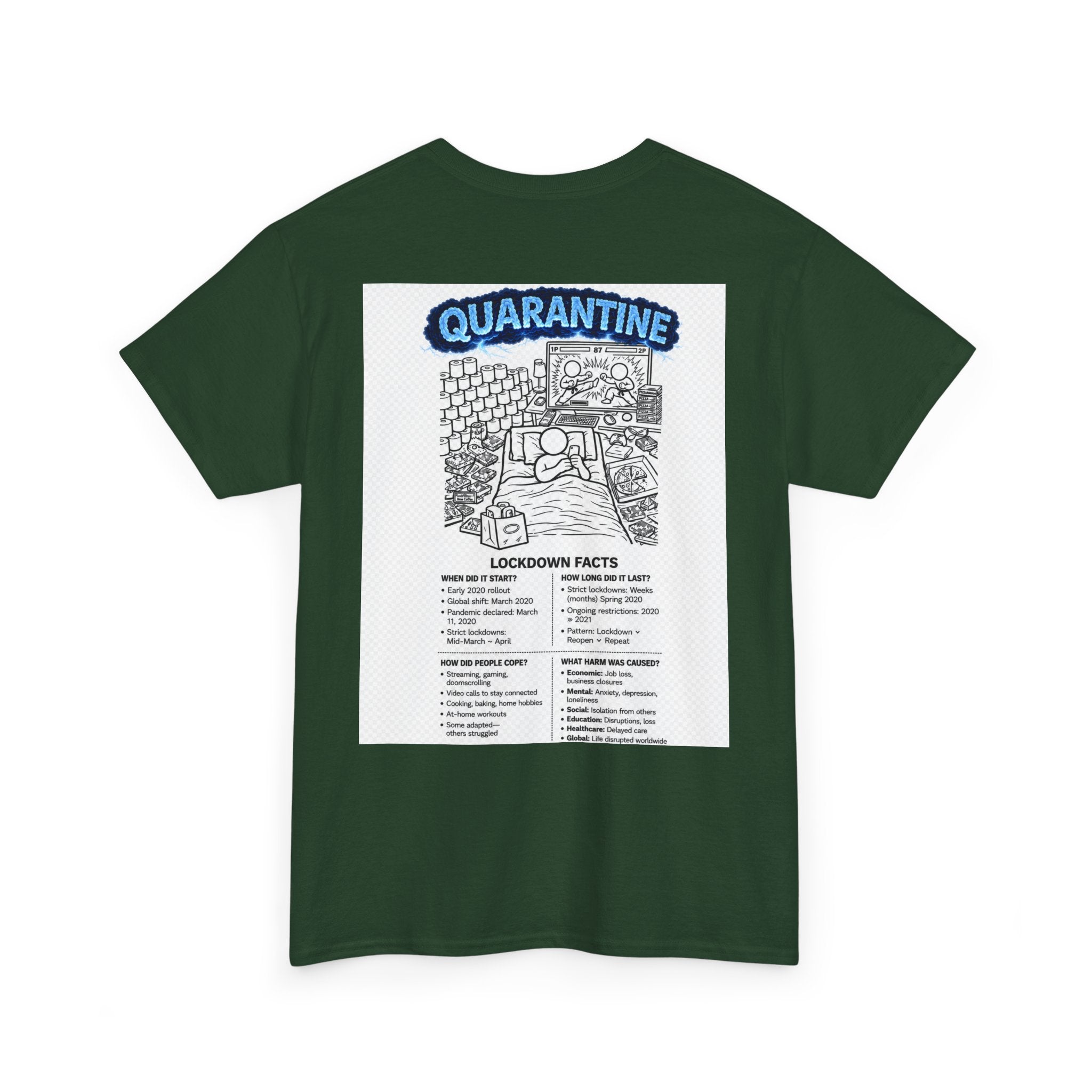 I Survived 2020 — S3:E1 "Quarantine" | Lockdown Edition Documentary Unisex Heavy Cotton Tee