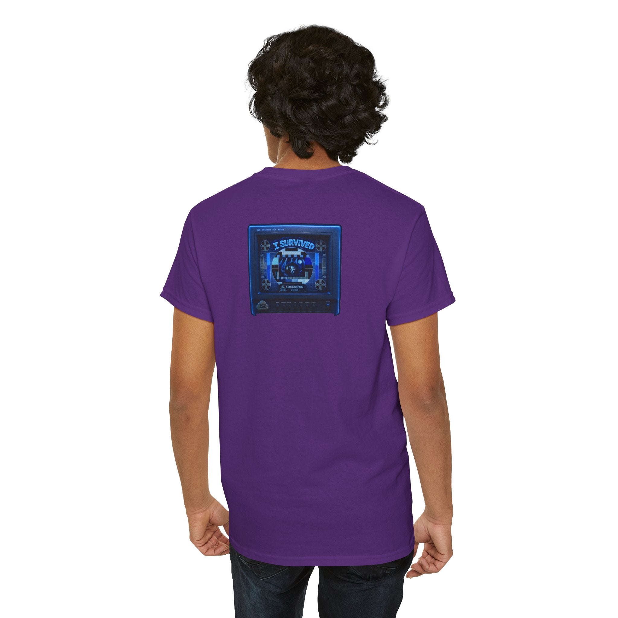 I Survived 2020 — "Please Stand By" Test Pattern Tee Lockdown Surveillance Edition Summer Exclusive Unisex Heavy Cotton Tee