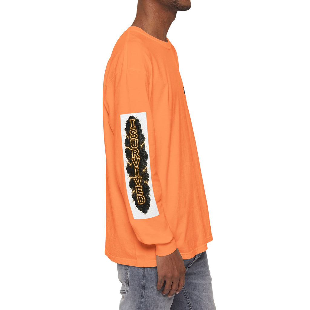 I Survived 2020 — "Please Stand By" Test Pattern Tee Special Edition Summer Premier Unisex Garment-Dyed Long Sleeve T-Shirt