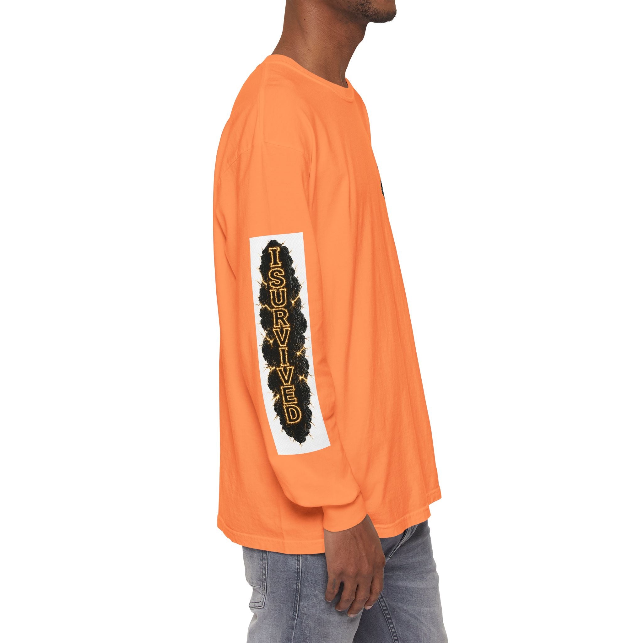I Survived 2020 — "Please Stand By" Test Pattern Tee Special Edition Summer Premier Unisex Garment-Dyed Long Sleeve T-Shirt