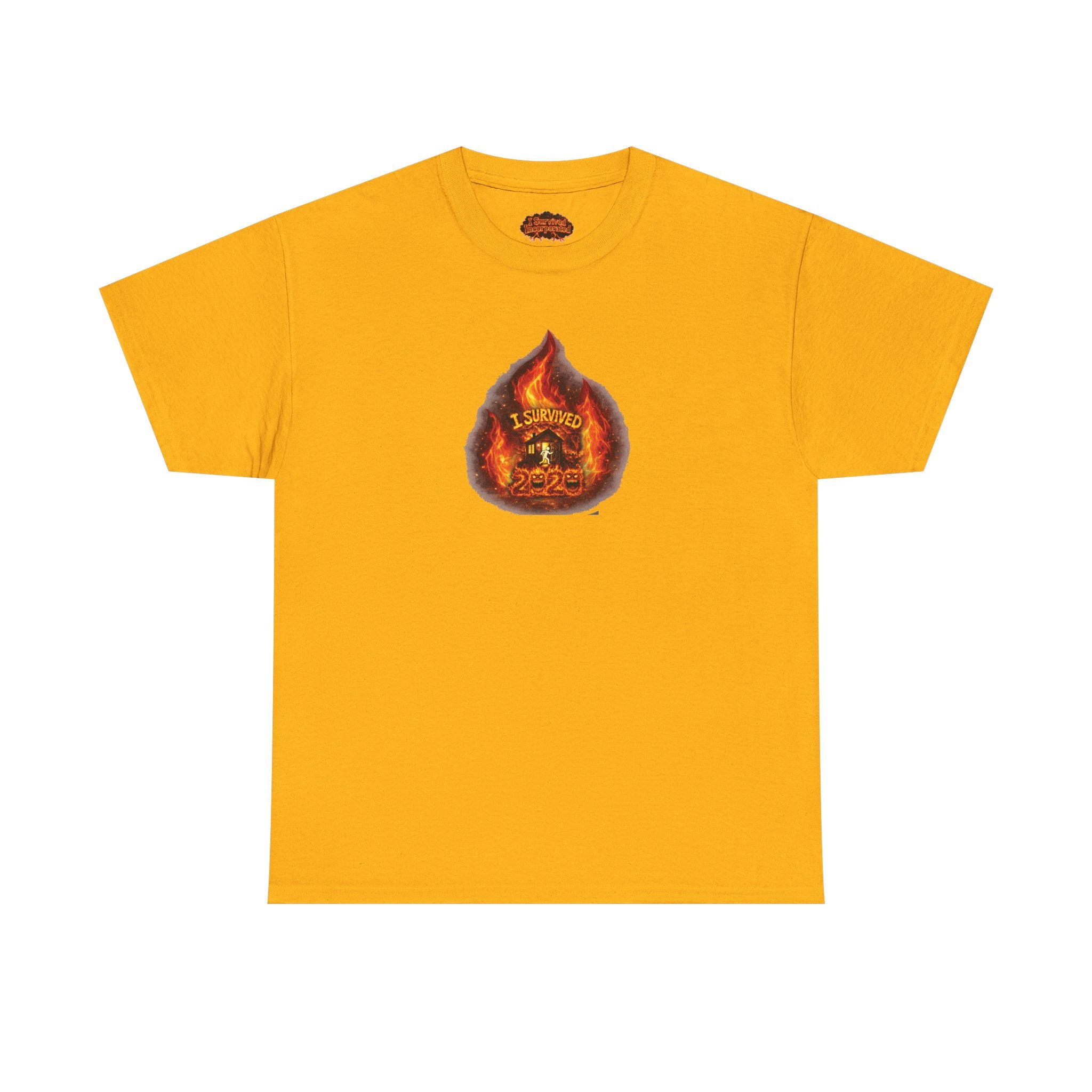 I Survived 2020 — WILDFIRES S2:E2: Director's Cut "The Bobcat Fire" Memorial Unisex Heavy Cotton Tee