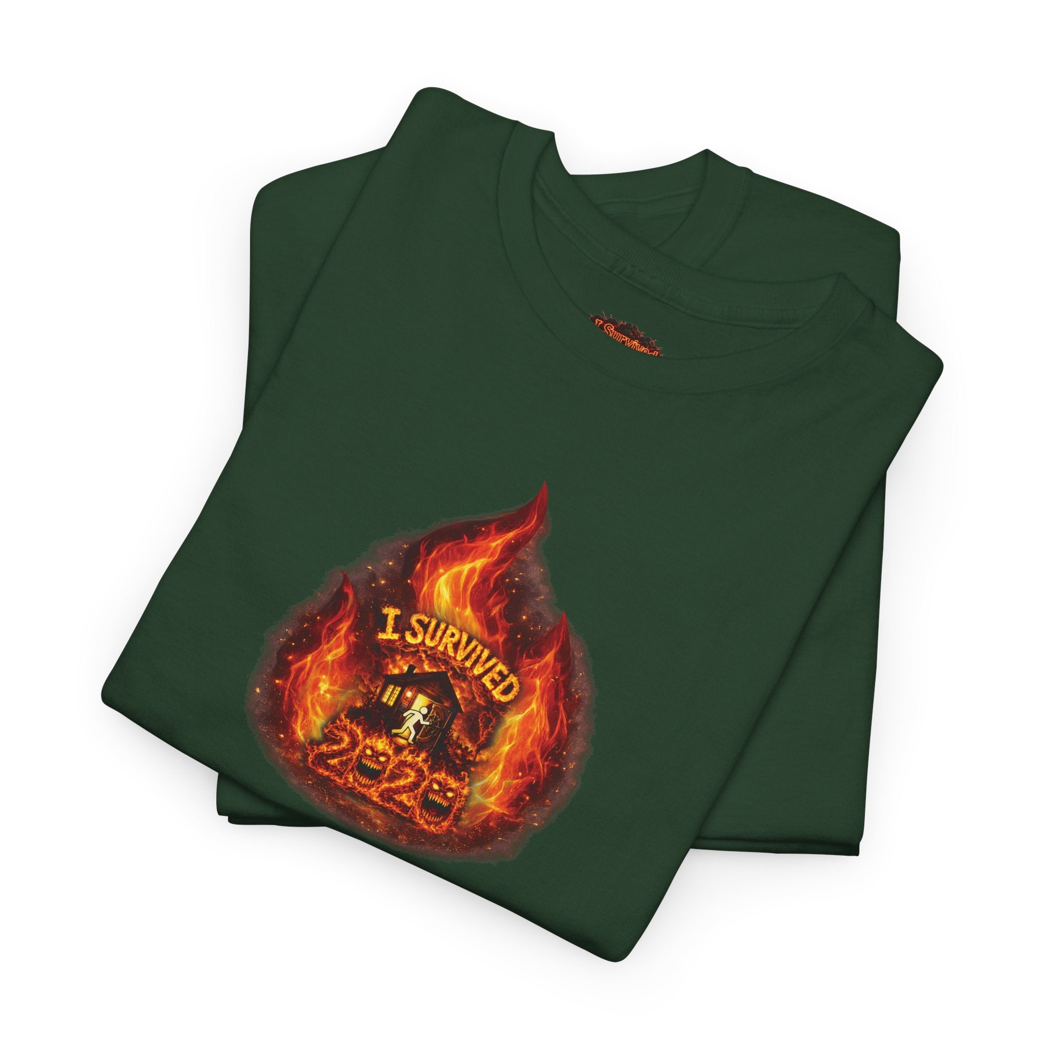 I Survived 2020 — WILDFIRES S2:E1: Director's Cut Special Edition "Berry Creek" Memorial Unisex Heavy Cotton Tee