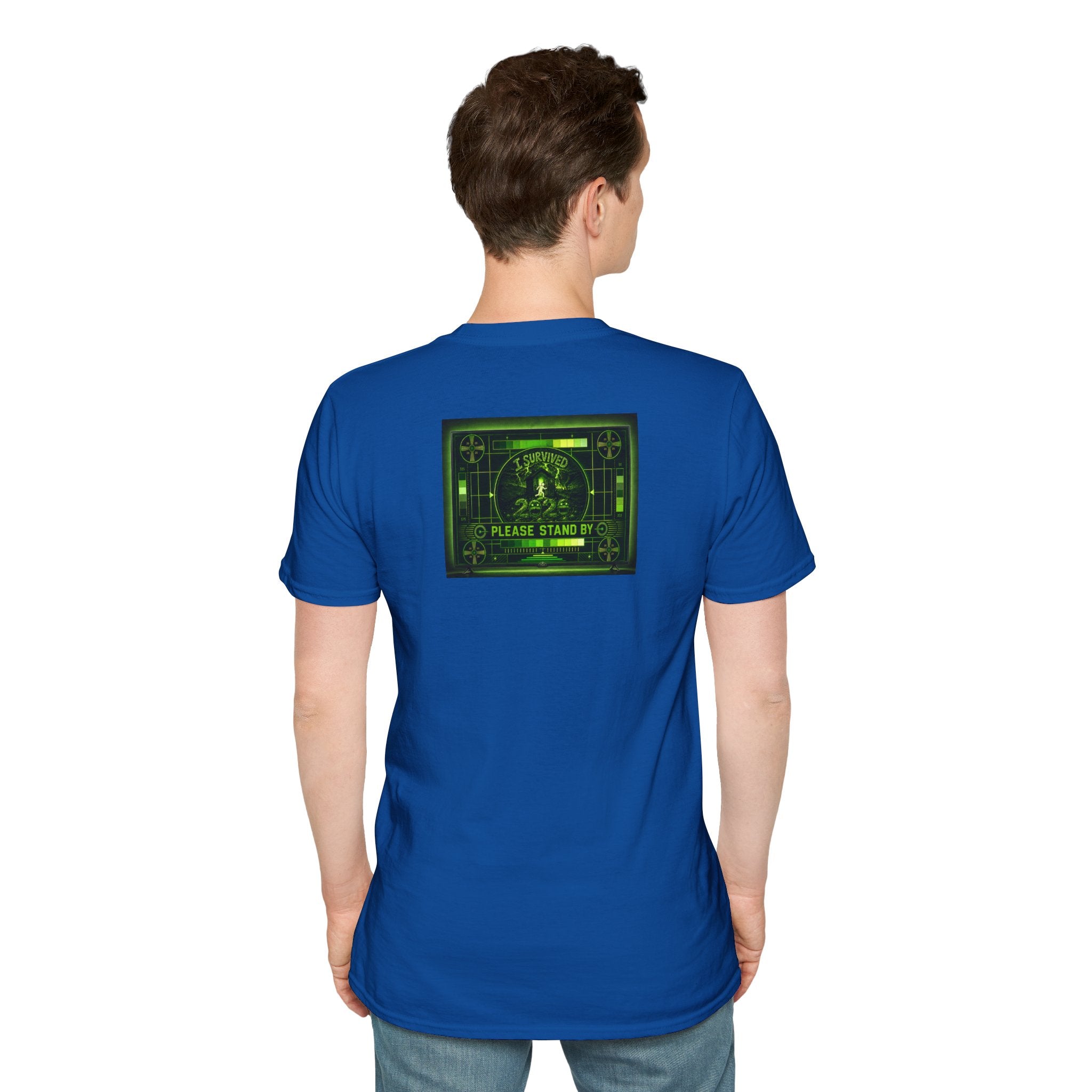I Survived 2020 — "Please Stand By" Test Pattern Toxic Signal Tee Summer Premiere Unisex Softstyle T-Shirt