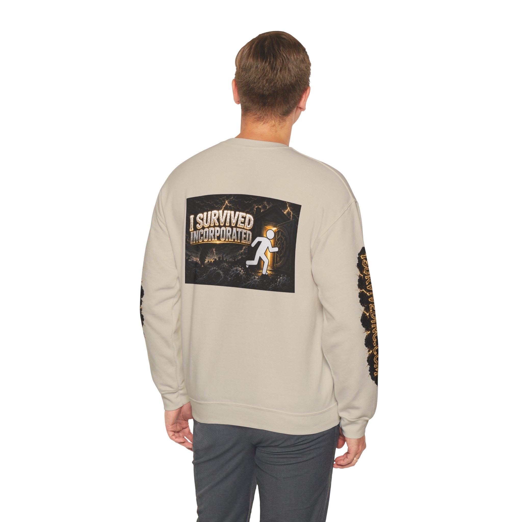 I Survived 2020 — Original Design Teaser Tee | Season 1 Premiere Drop Unisex Heavy Blend™ Crewneck Sweatshirt (SPECIAL EDITION)