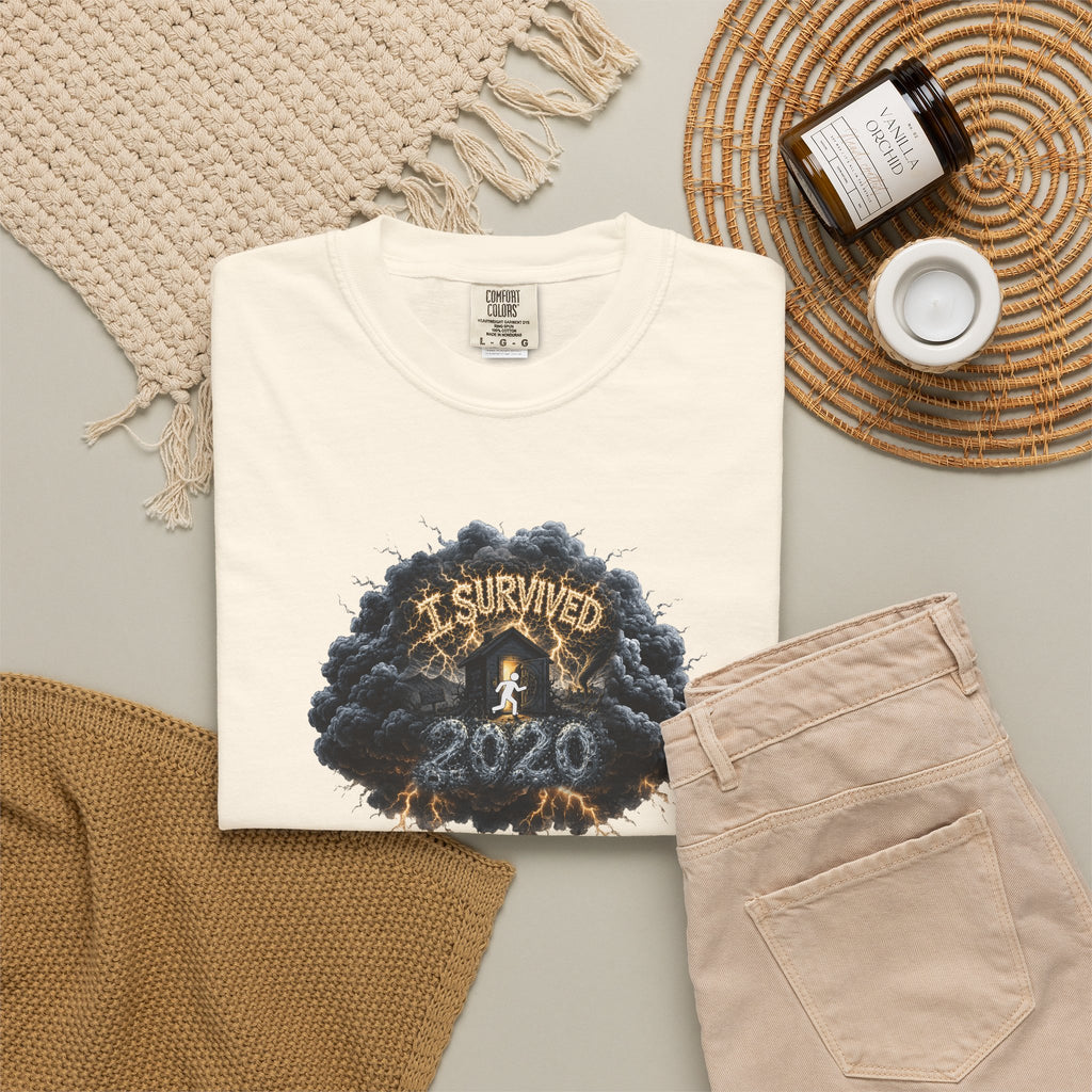 I Survived 2020 — Original PILOT Design: Director's Cut Unisex Garment-Dyed T-shirt