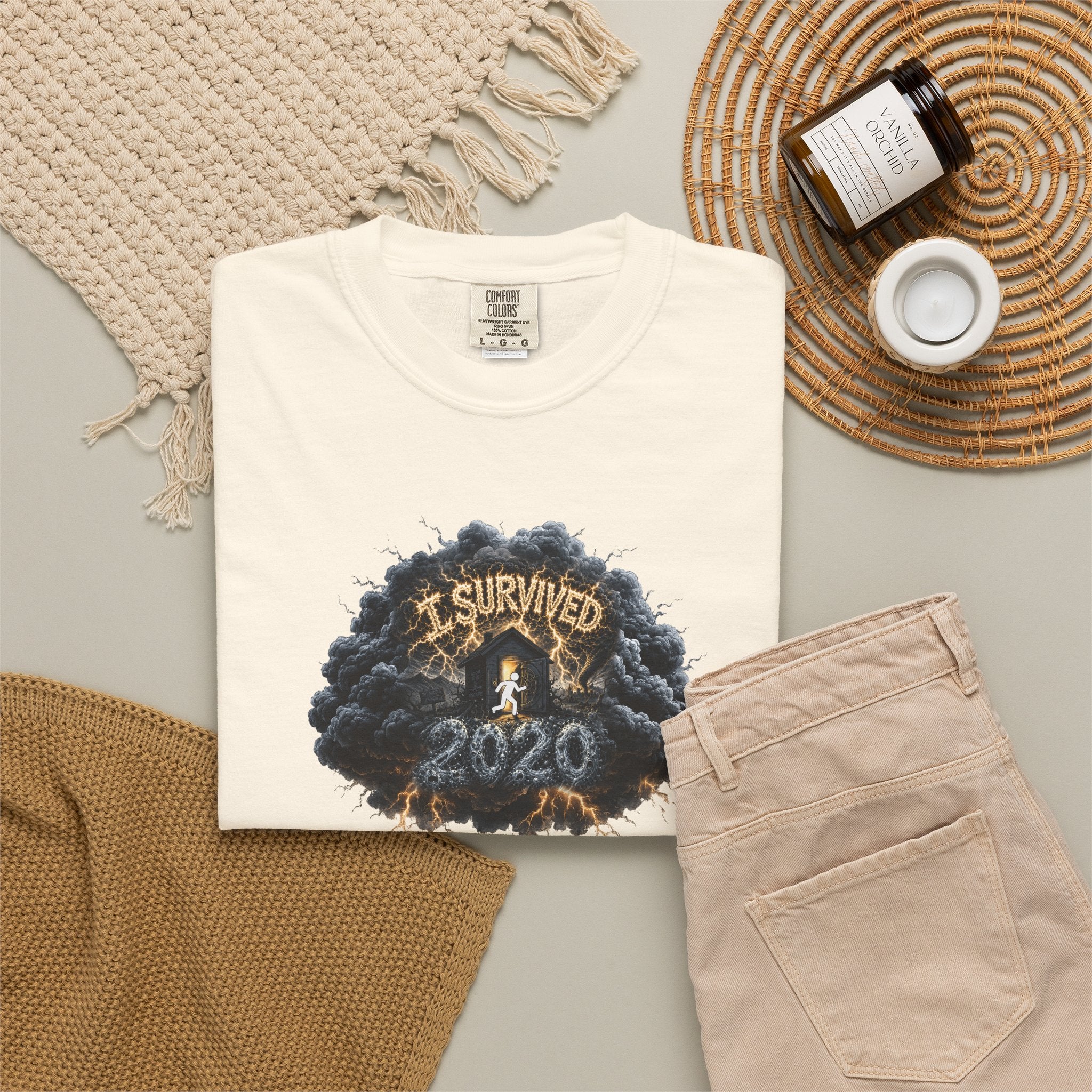 I Survived 2020 — Original PILOT Design: Director's Cut Unisex Garment-Dyed T-shirt