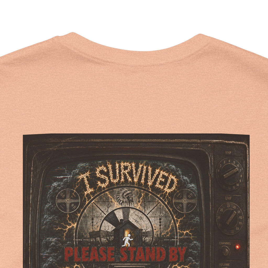 I Survived 2020 — "Please Stand By" Test Pattern Tee Summer Premier Unisex Jersey Short Sleeve Tee