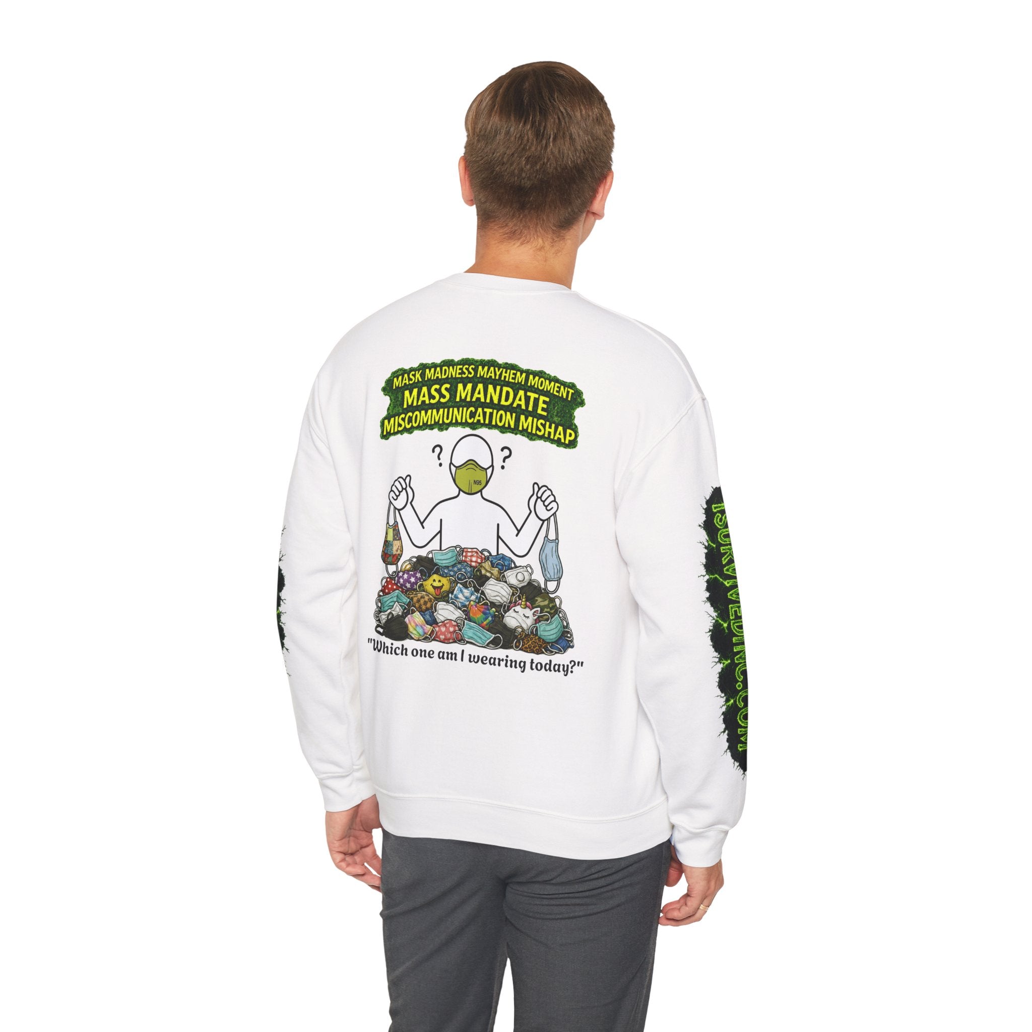 I Survived 2020 — PANDEMIC S1:E4: "Mask Madness" Unisex Heavy Blend™ Crewneck Sweatshirt