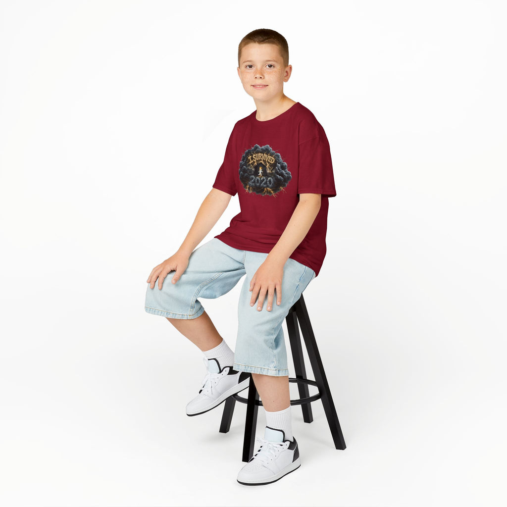 I Survived 2020 — Director's Cut Original Design Teaser Tee | Season 1 Premiere Drop Kids Heavy Cotton™ Tee