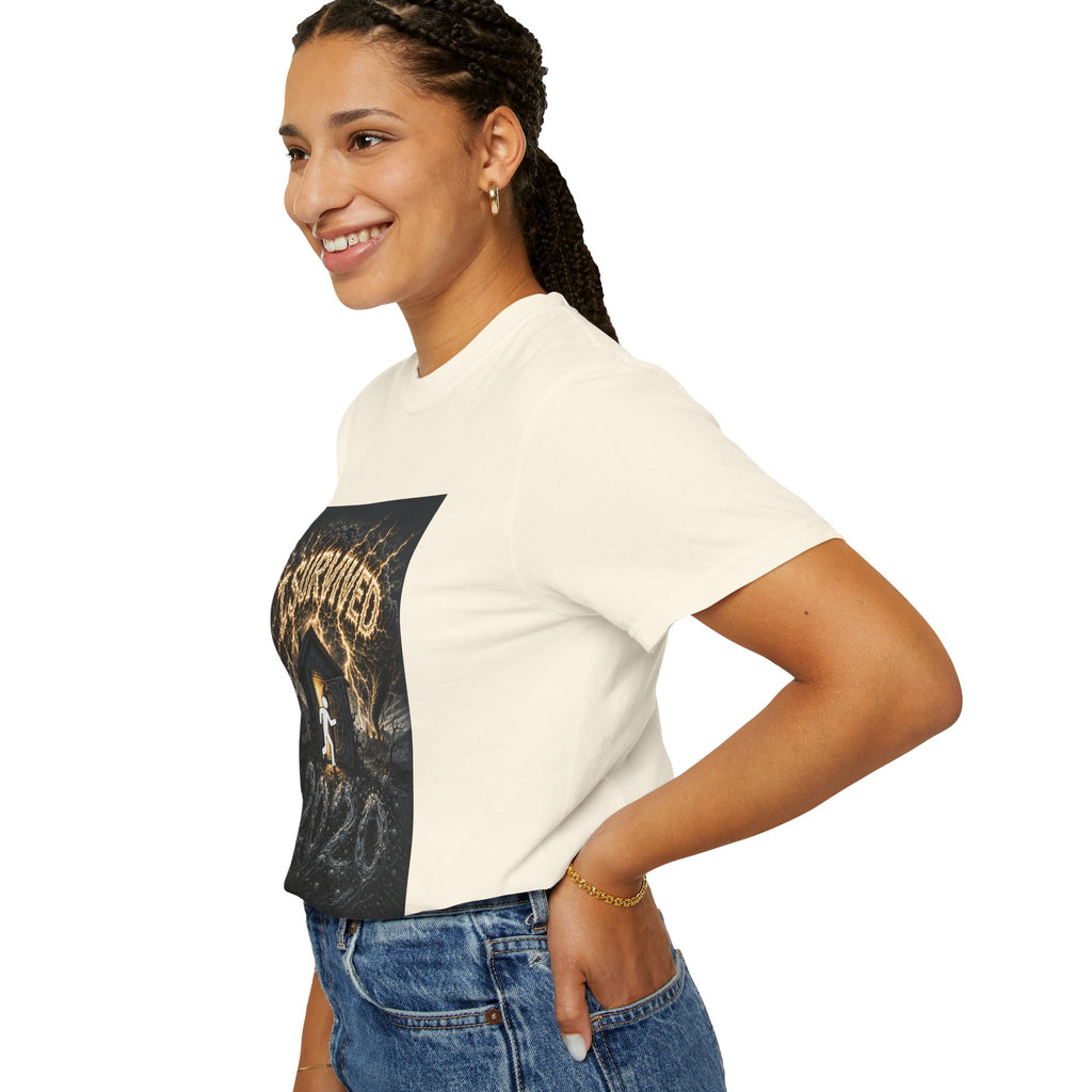 I Survived 2020 — Original Design Teaser Tee | Season 1 Premiere Drop Unisex Garment-Dyed T-shirt