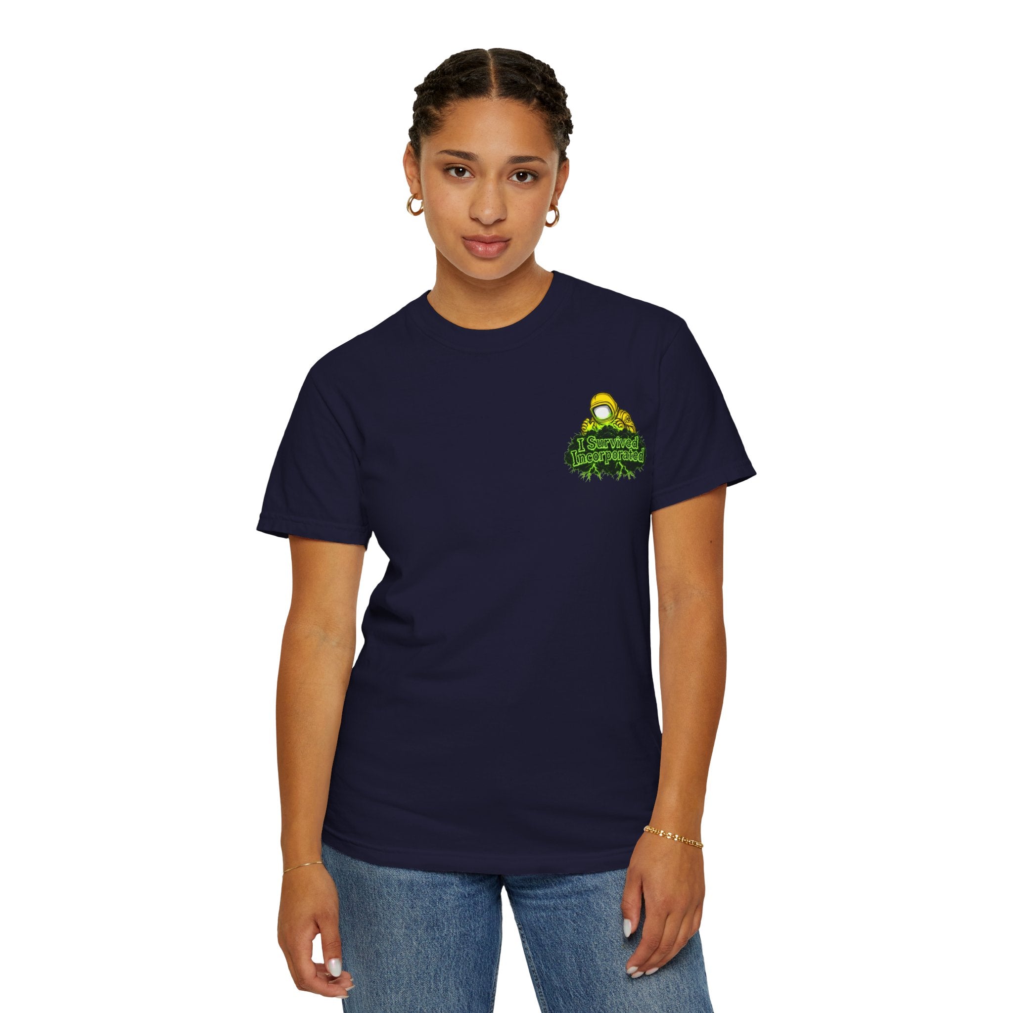 I Survived 2020 — "Please Stand By" Test Pattern Toxic Signal Tee Summer Premiere Unisex Garment-Dyed T-shirt