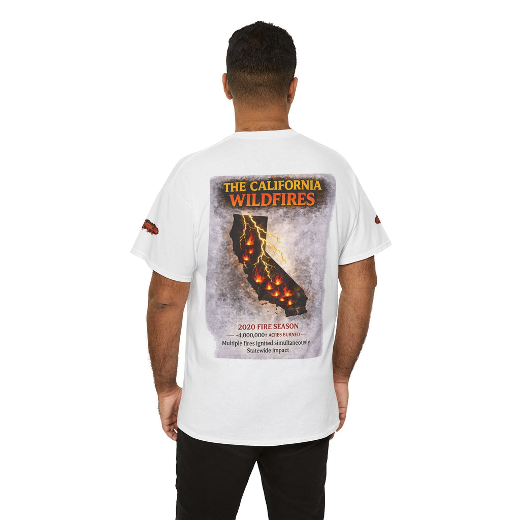 I Survived 2020 —  WILDFIRES S2:E3: Director's Cut Special Edition "The California Wildfires" Memorial Unisex Heavy Cotton Tee