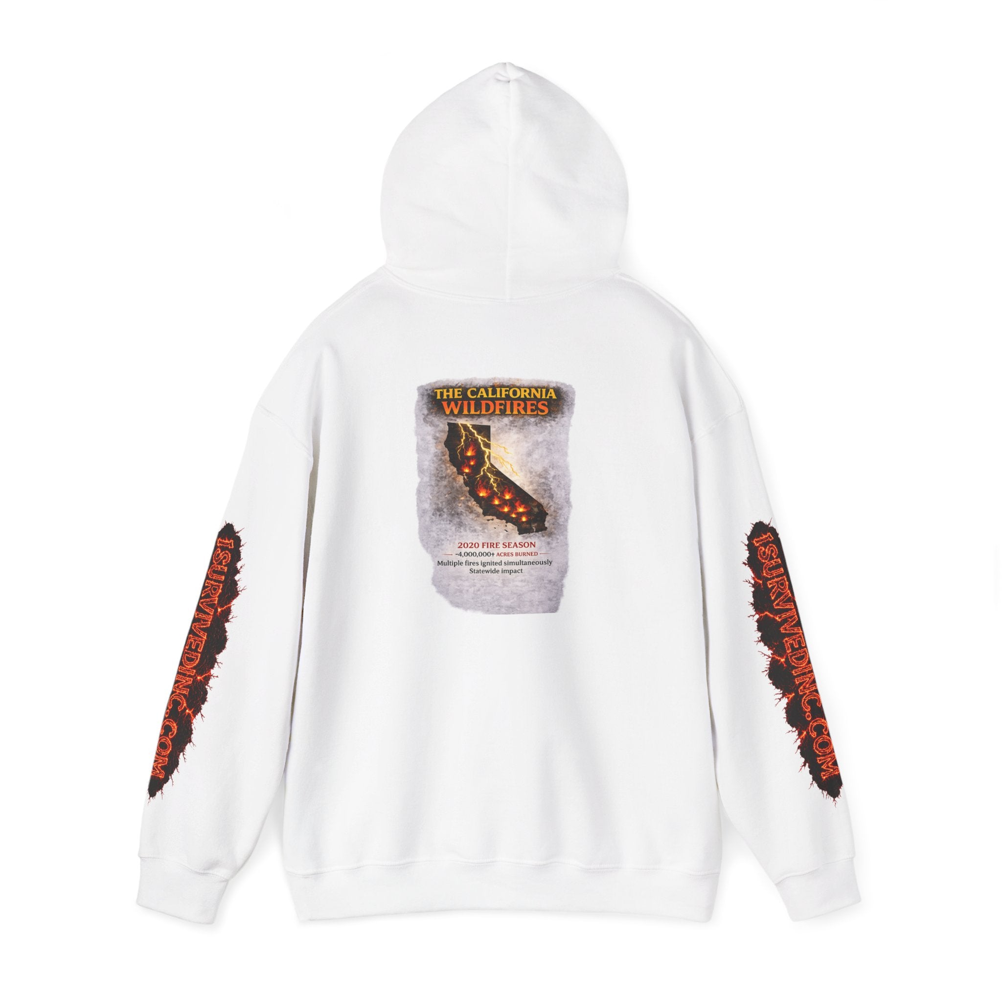 I Survived 2020 — S2:E3 "The California Wildfires" | Wildfire Edition Memorial Hoodie Sweatshirt