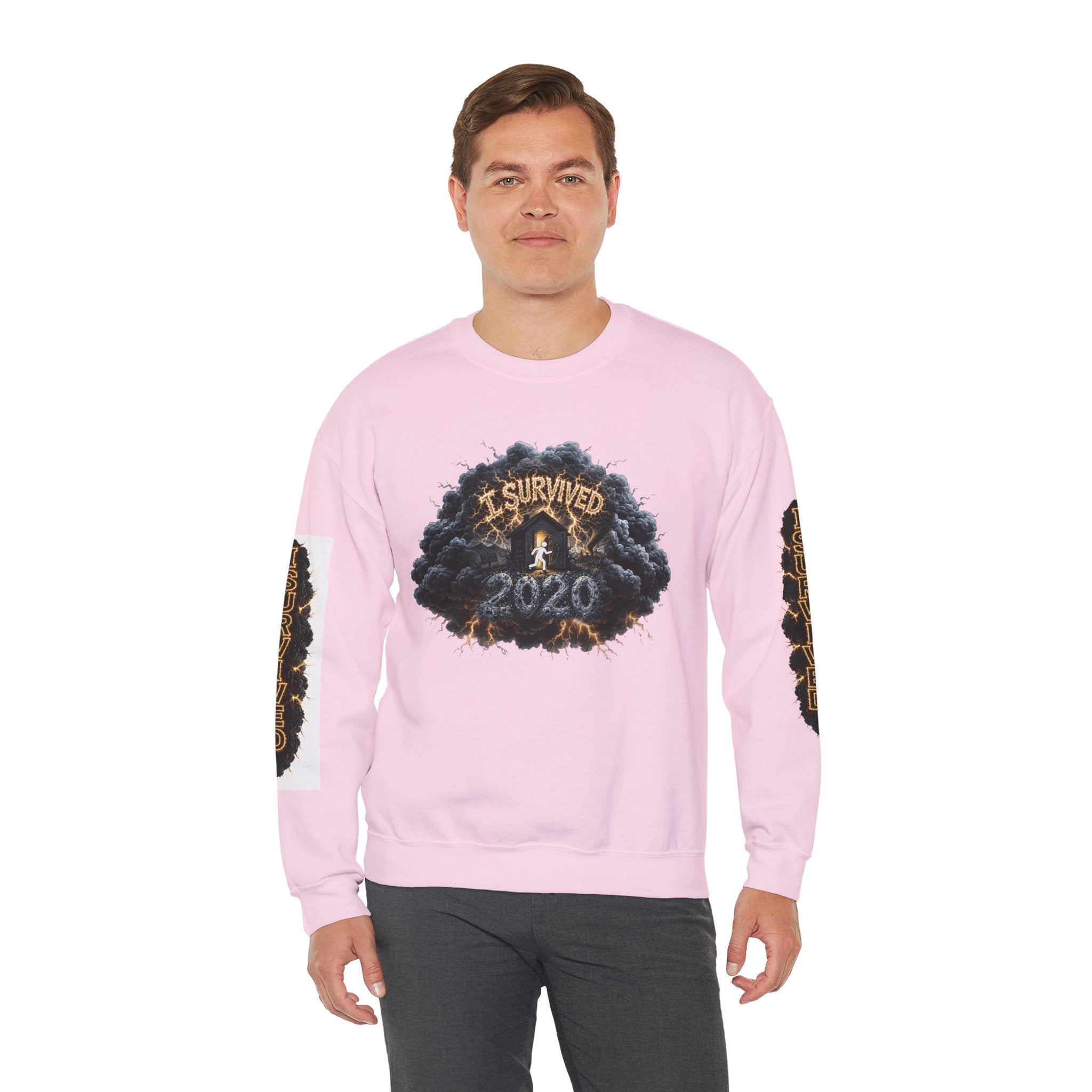 I Survived 2020 — Director's Cut Original Design Teaser Tee | Season 1 Premiere Drop Unisex Heavy Blend™ Crewneck Sweatshirt