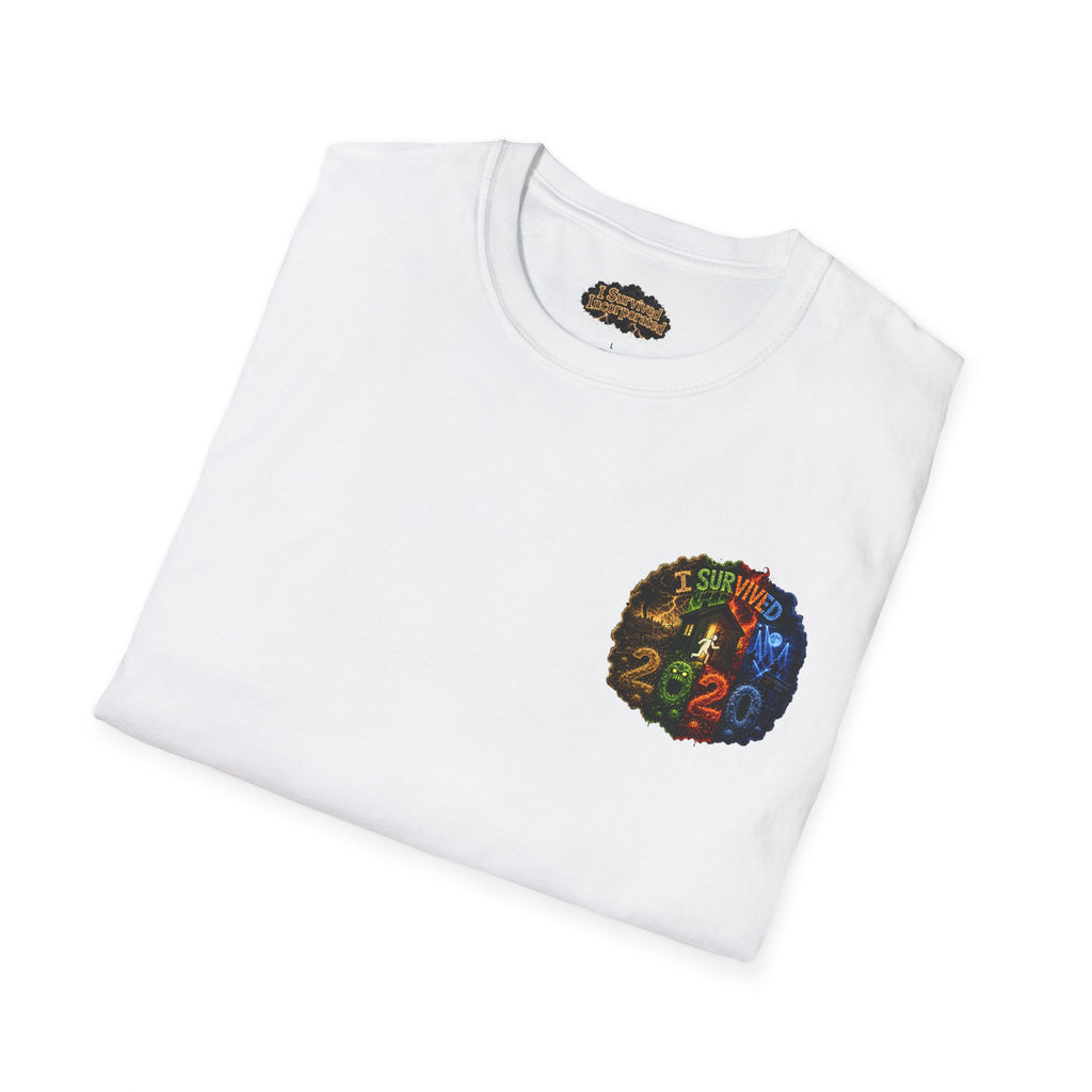 I Survived 2020 — "No Signal" Test Pattern Tee Alien Broadcast Finale Summer Premiere Unisex Softstyle T-Shirt