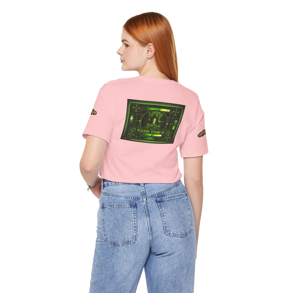 I Survived 2020 — "Please Stand By" Test Pattern Toxic Signal Tee Special Edition Summer Premiere Unisex Jersey Short Sleeve Tee