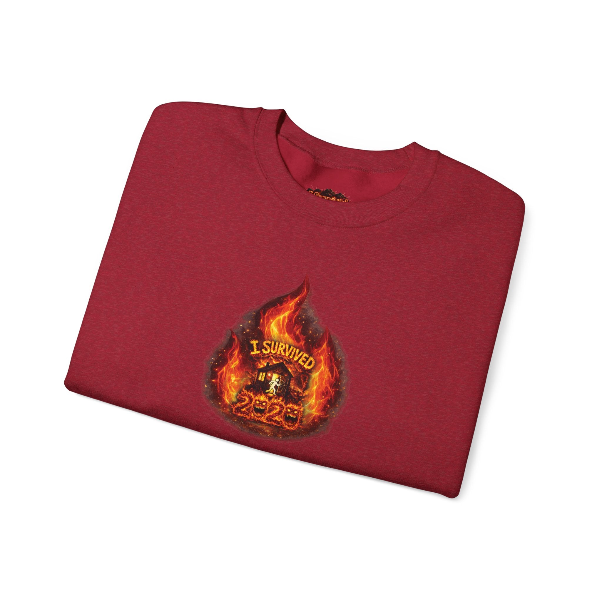 I Survived 2020 — WILDFIRES S2:E3: Director's Cut "The California Wildfires" Memorial Unisex Heavy Blend™ Crewneck Sweatshirt