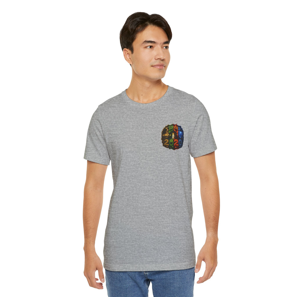 I Survived 2020 — "No Signal" Test Pattern Tee Alien Broadcast Finale Summer Premiere Unisex Jersey Short Sleeve Tee
