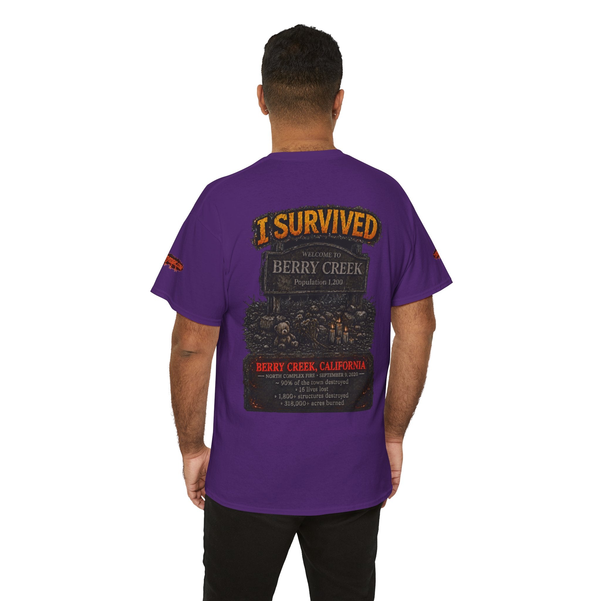 I Survived 2020 — Director's Cut S2:E1 "Berry Creek" | Wildfire Edition Memorial Unisex Heavy Cotton Tee (SPECIAL EDITION)