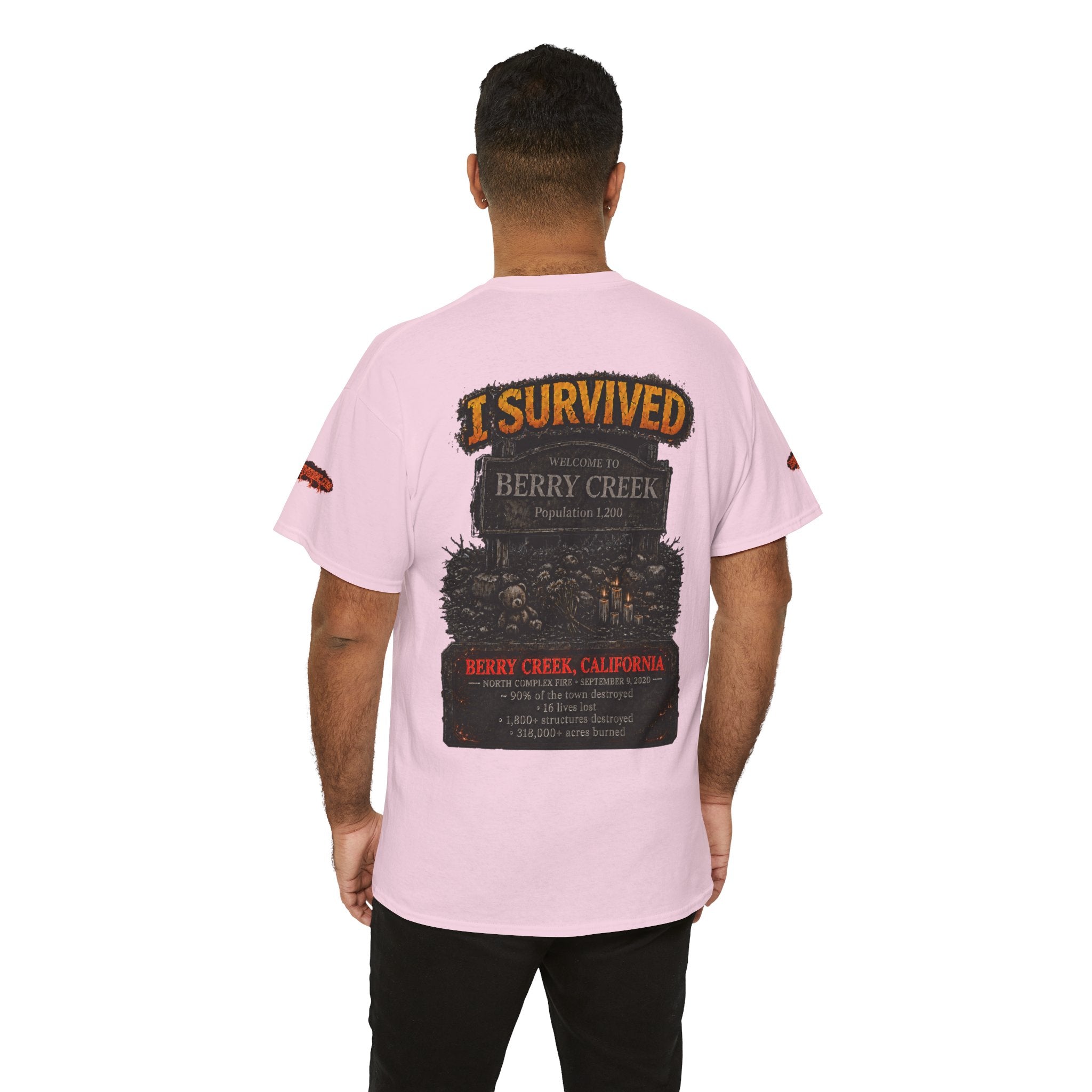 I Survived 2020 — Director's Cut S2:E1 "Berry Creek" | Wildfire Edition Memorial Unisex Heavy Cotton Tee (SPECIAL EDITION)