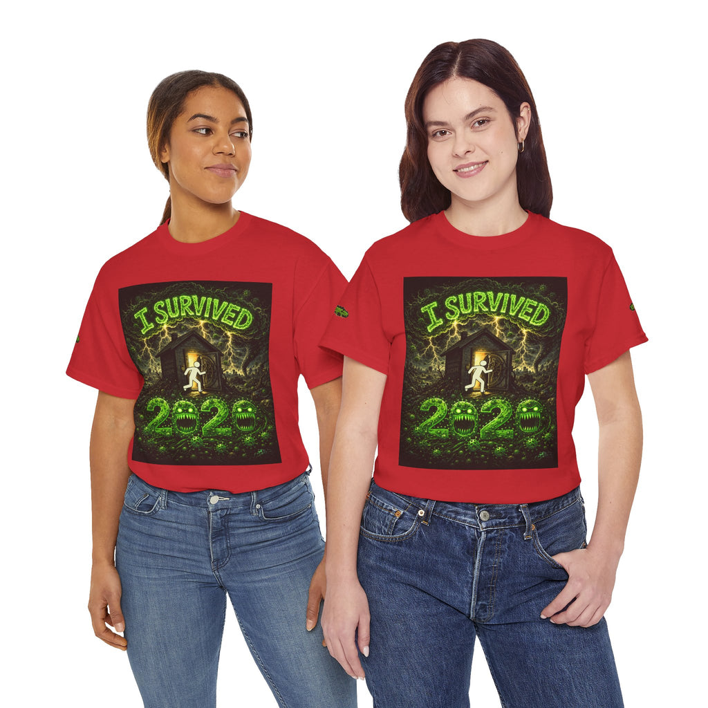 Sobreviví al 2020 — T1:E5 "El día del juicio final de las entregas" | Camiseta unisex de algodón pesado (Edición Pandemia) (EDICIÓN ESPECIAL)