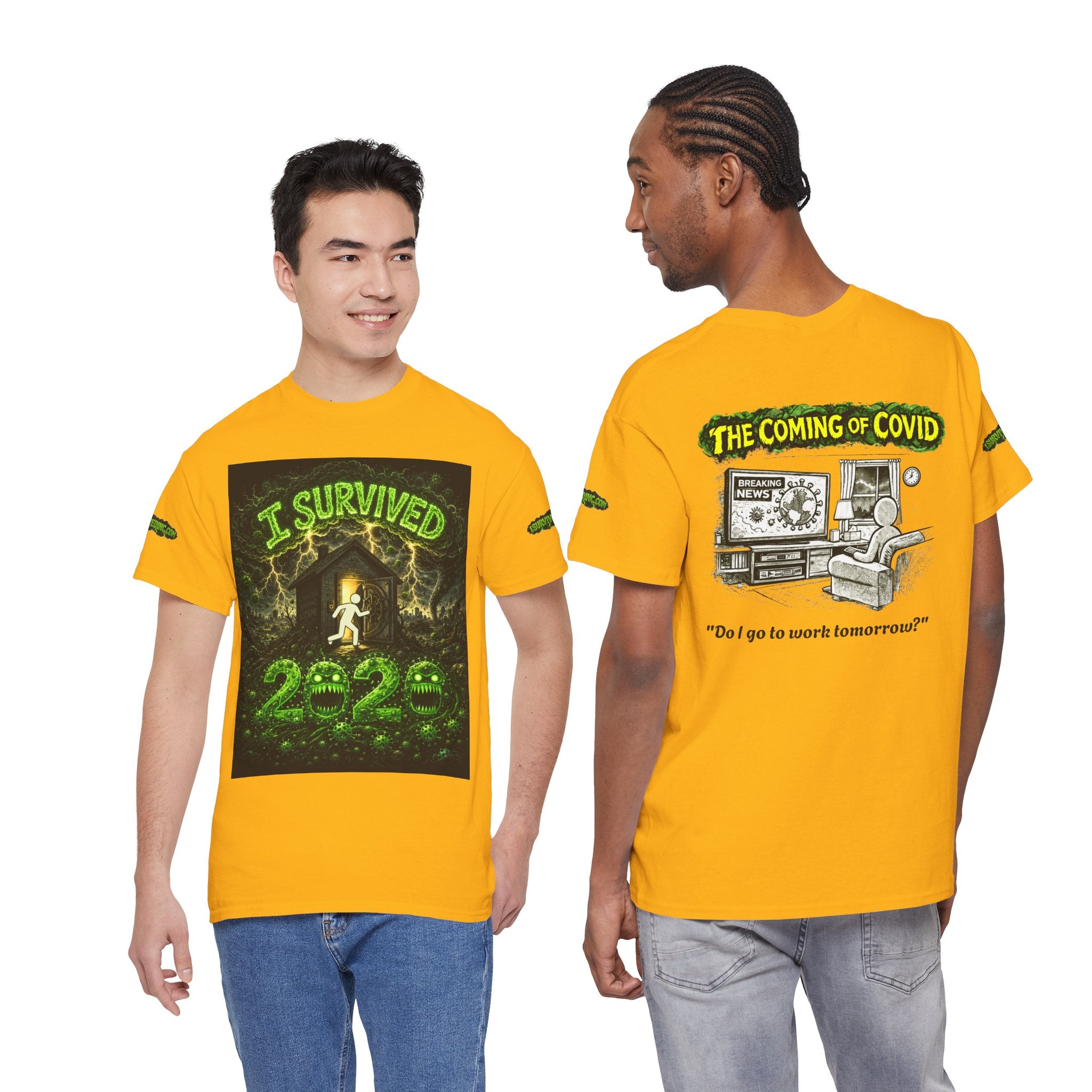 I Survived 2020 — PANDEMIC S1:E2: Special Edition "The Coming of COVID" Unisex Heavy Cotton Tee