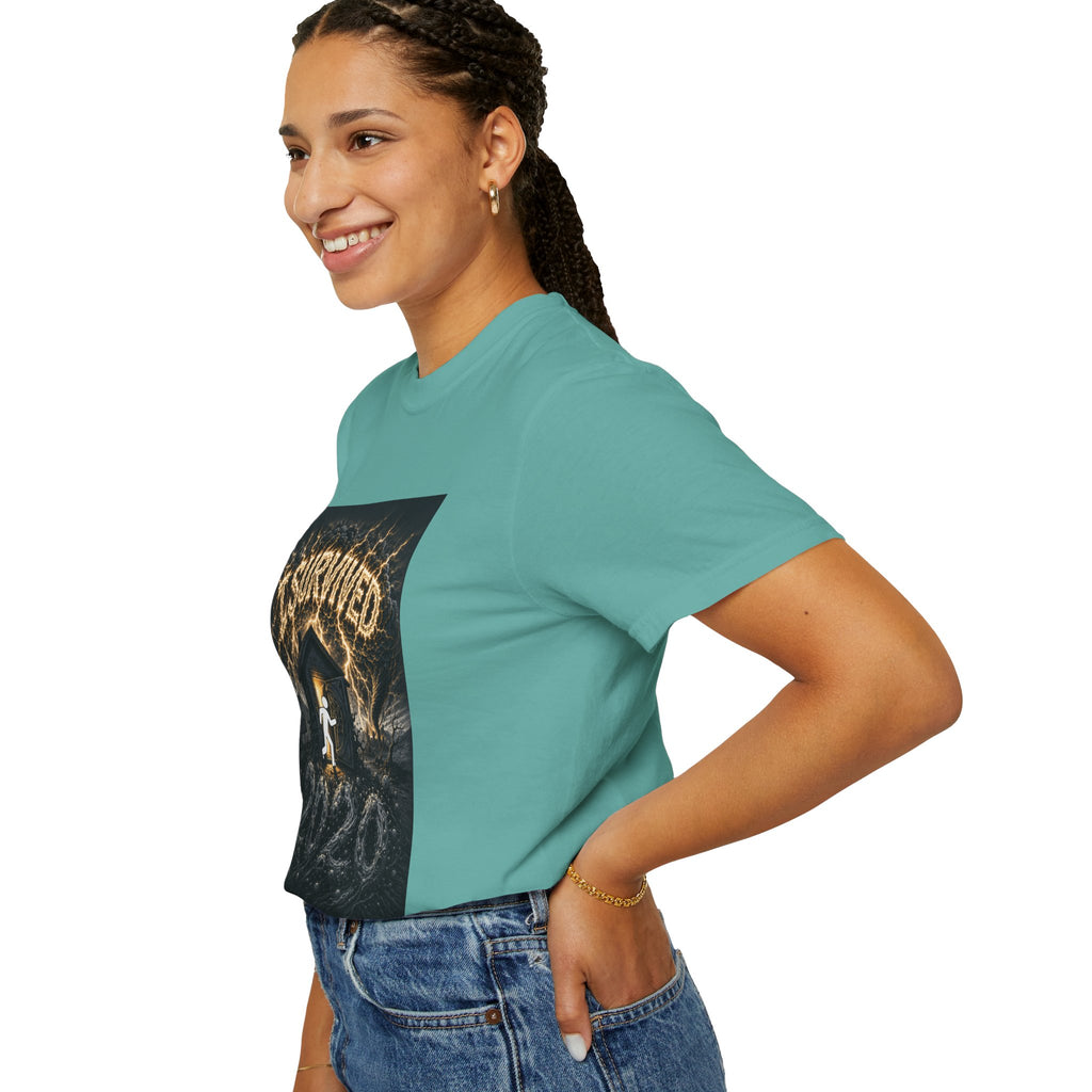 I Survived 2020 — Original Design Teaser Tee | Season 1 Premiere Drop Unisex Garment-Dyed T-shirt
