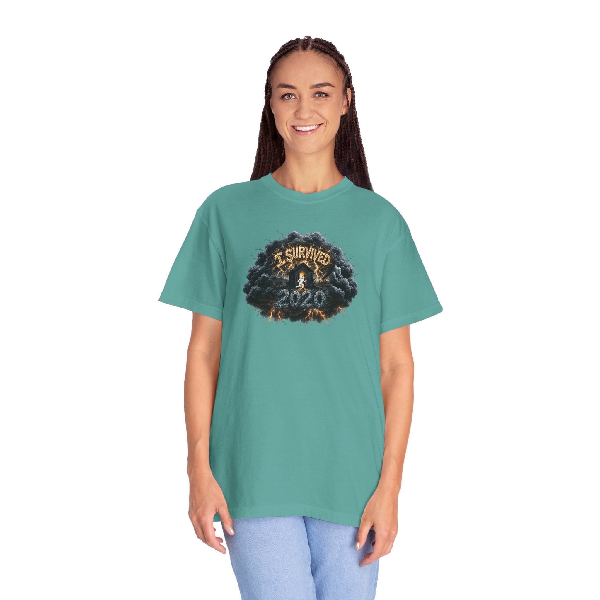 I Survived 2020 — Original PILOT Design: Director's Cut Unisex Garment-Dyed T-shirt