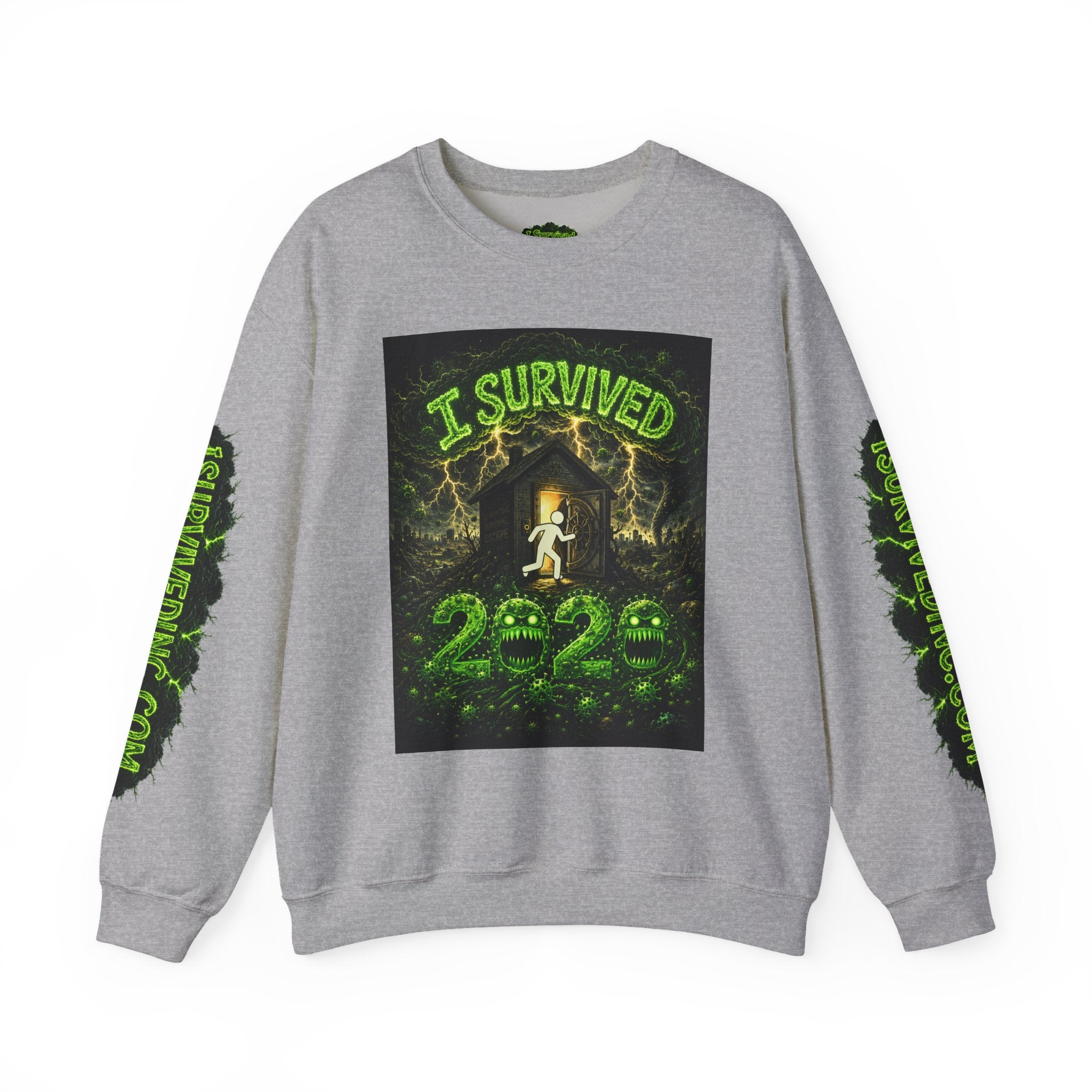 I Survived 2020 — S1:E3 "The Jab!" | Pandemic Edition Unisex Heavy Blend™ Crewneck Sweatshirt