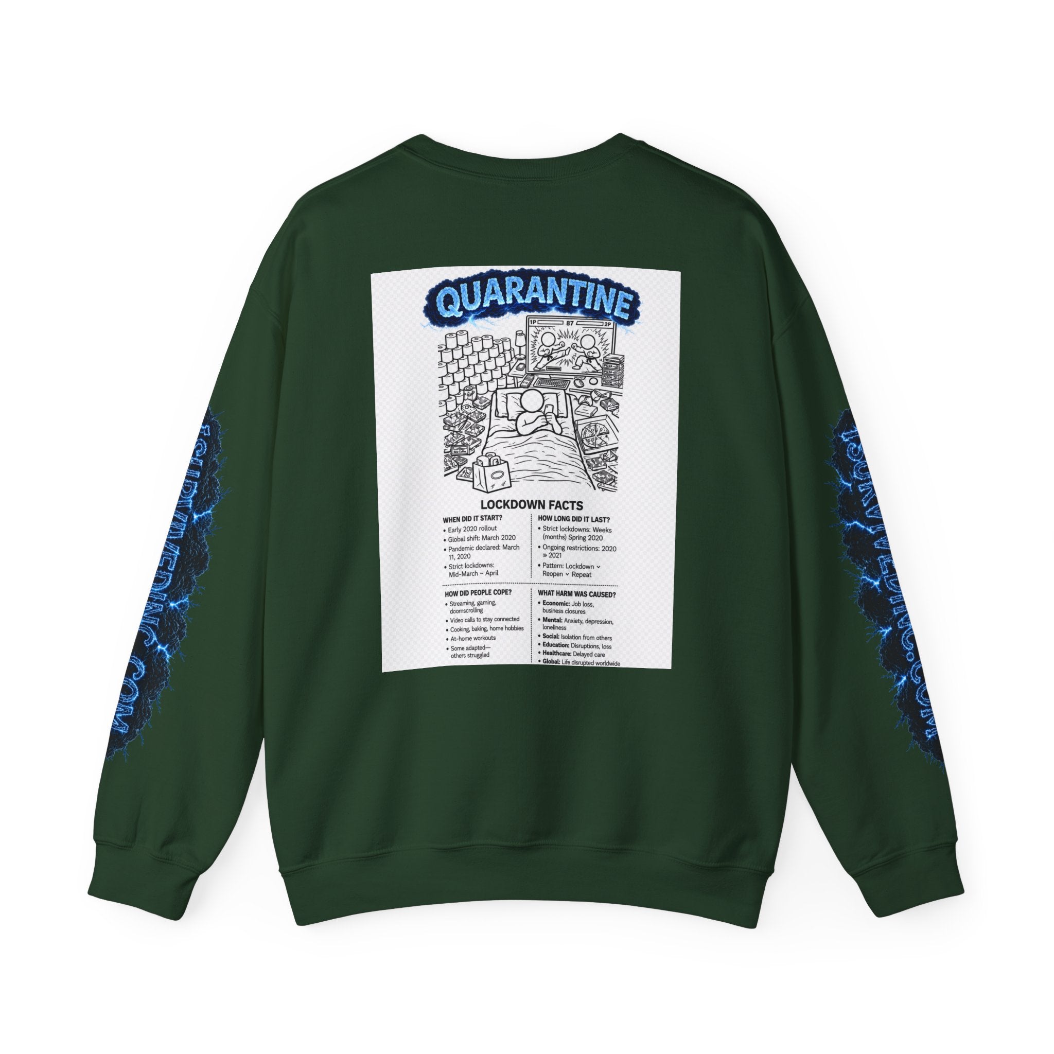 I Survived 2020 — S3:E1 "Quarantine" | Lockdown Edition Documentary Unisex Heavy Blend™ Crewneck Sweatshirt