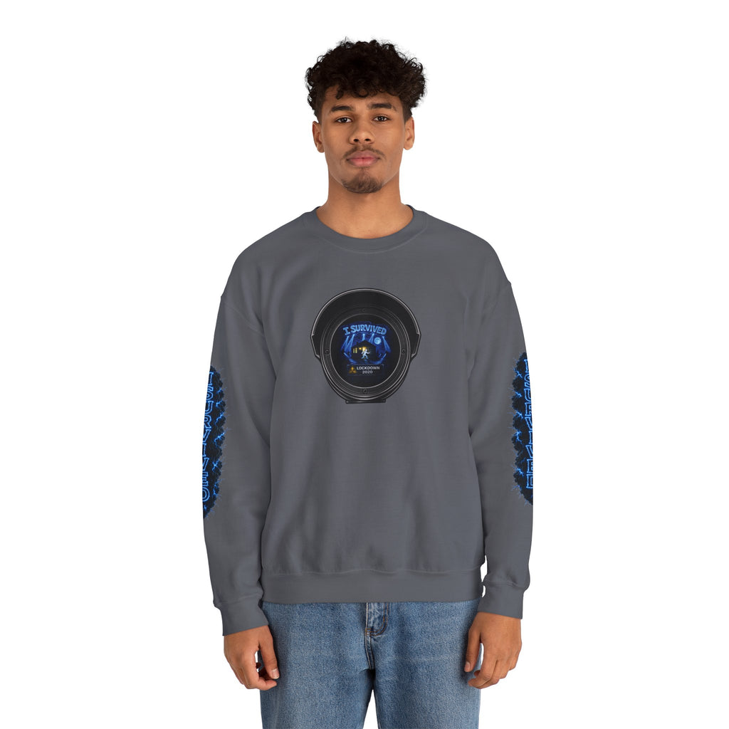 I Survived 2020 — LOCKDOWN S3:E4: Director's Cut "Working From Home" Unisex Heavy Blend™ Crewneck Sweatshirt