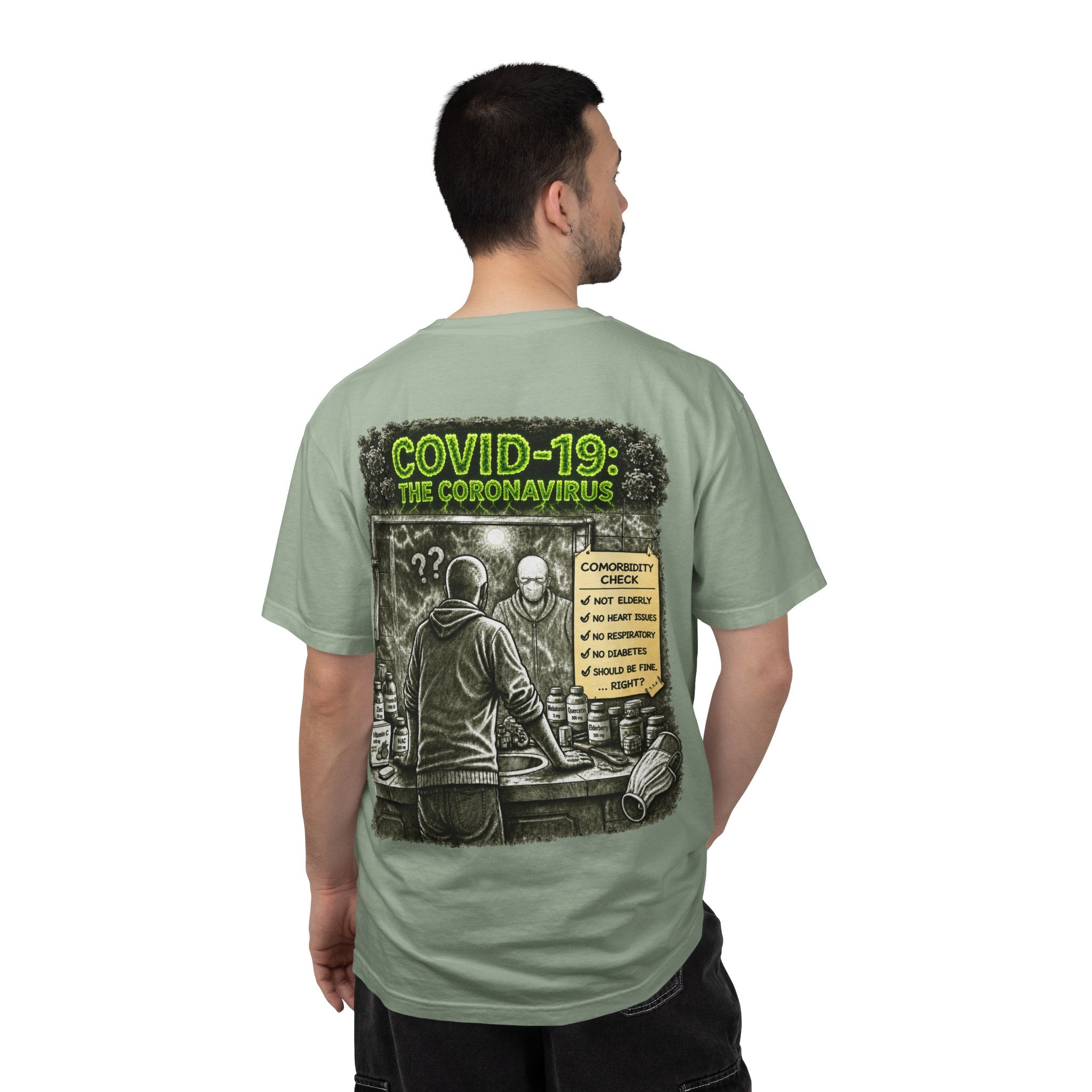 I Survived 2020 —  PANDEMIC S1:E1: Director's Cut "COVID-19: The Coronavirus" Unisex Garment-Dyed T-shirt