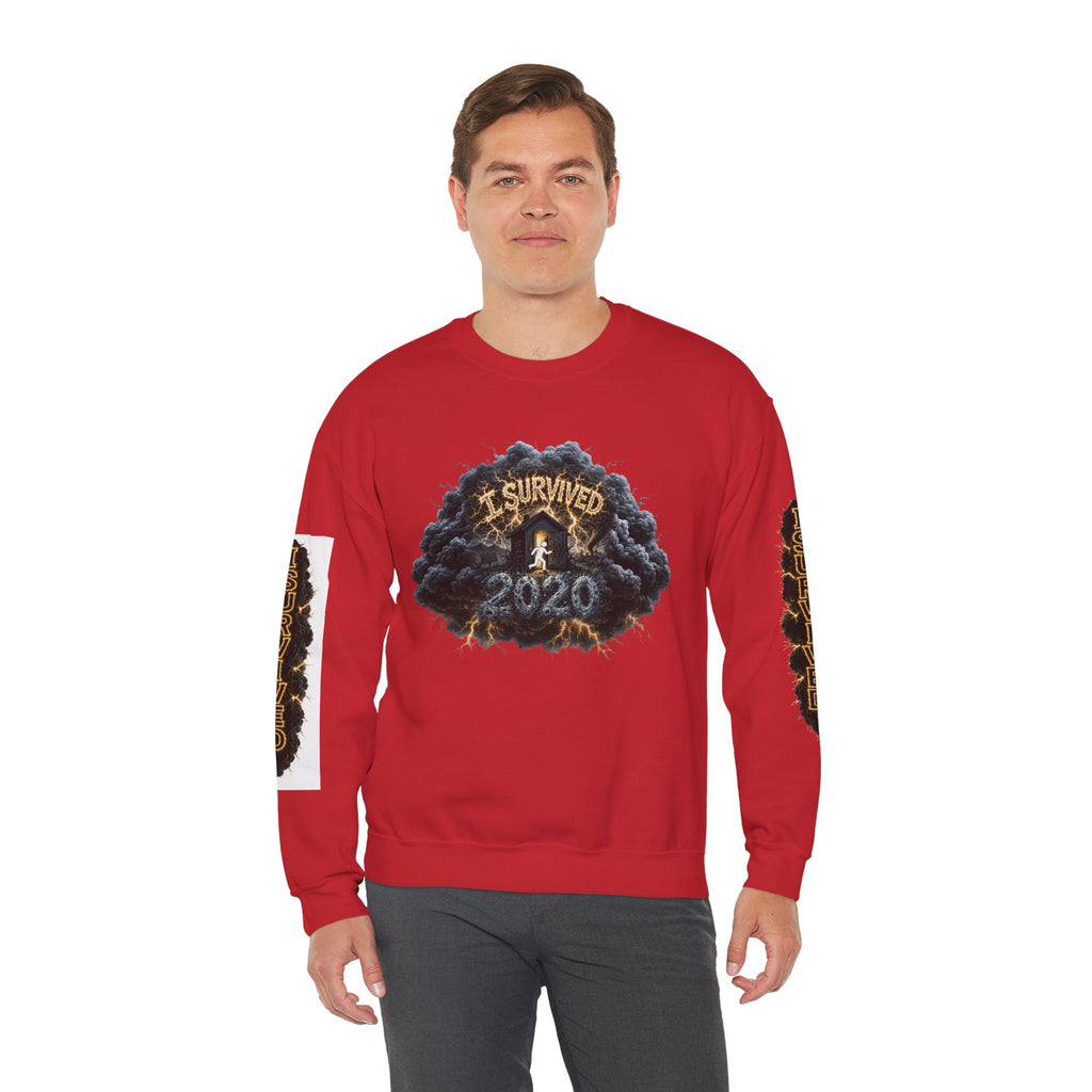 I Survived 2020 — Director's Cut Original Design Teaser Tee | Season 1 Premiere Drop Unisex Heavy Blend™ Crewneck Sweatshirt