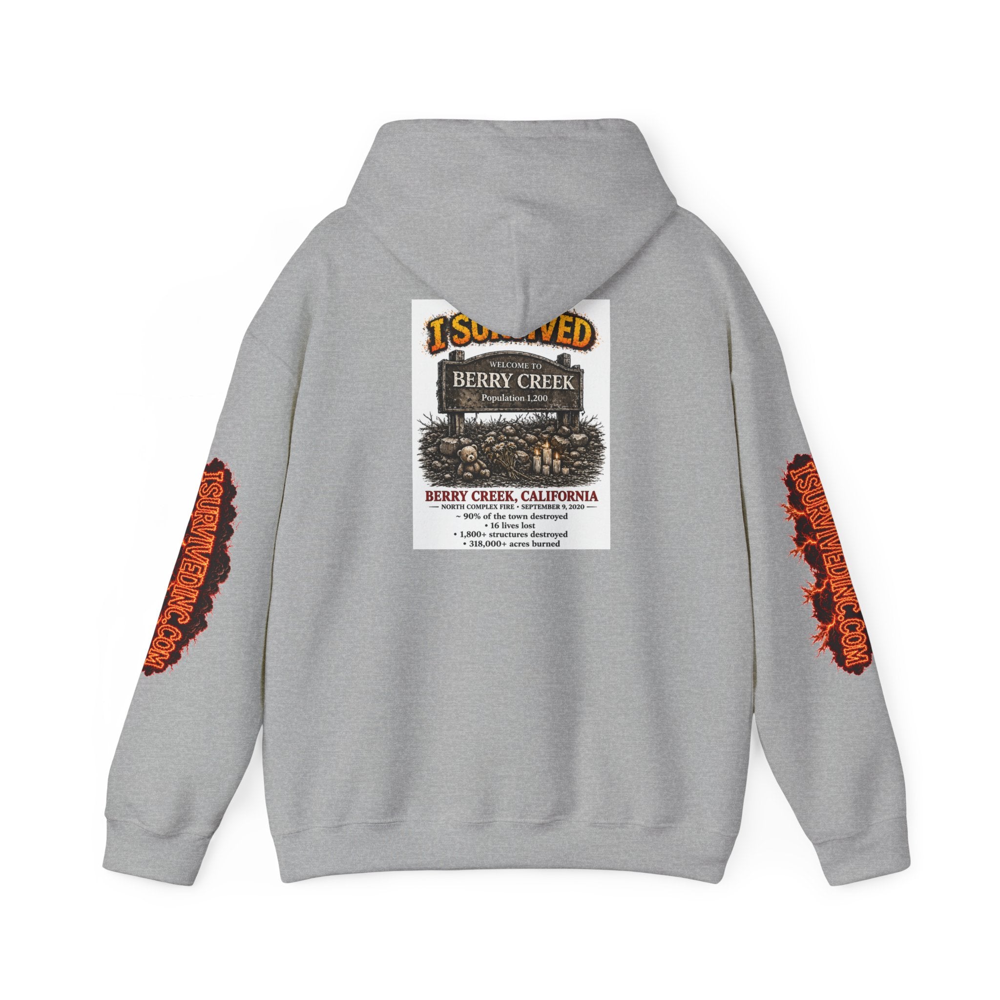 I Survived 2020 — S2:E1 "Berry Creek" | Wildfire Edition Memorial Hoodie Sweatshirt