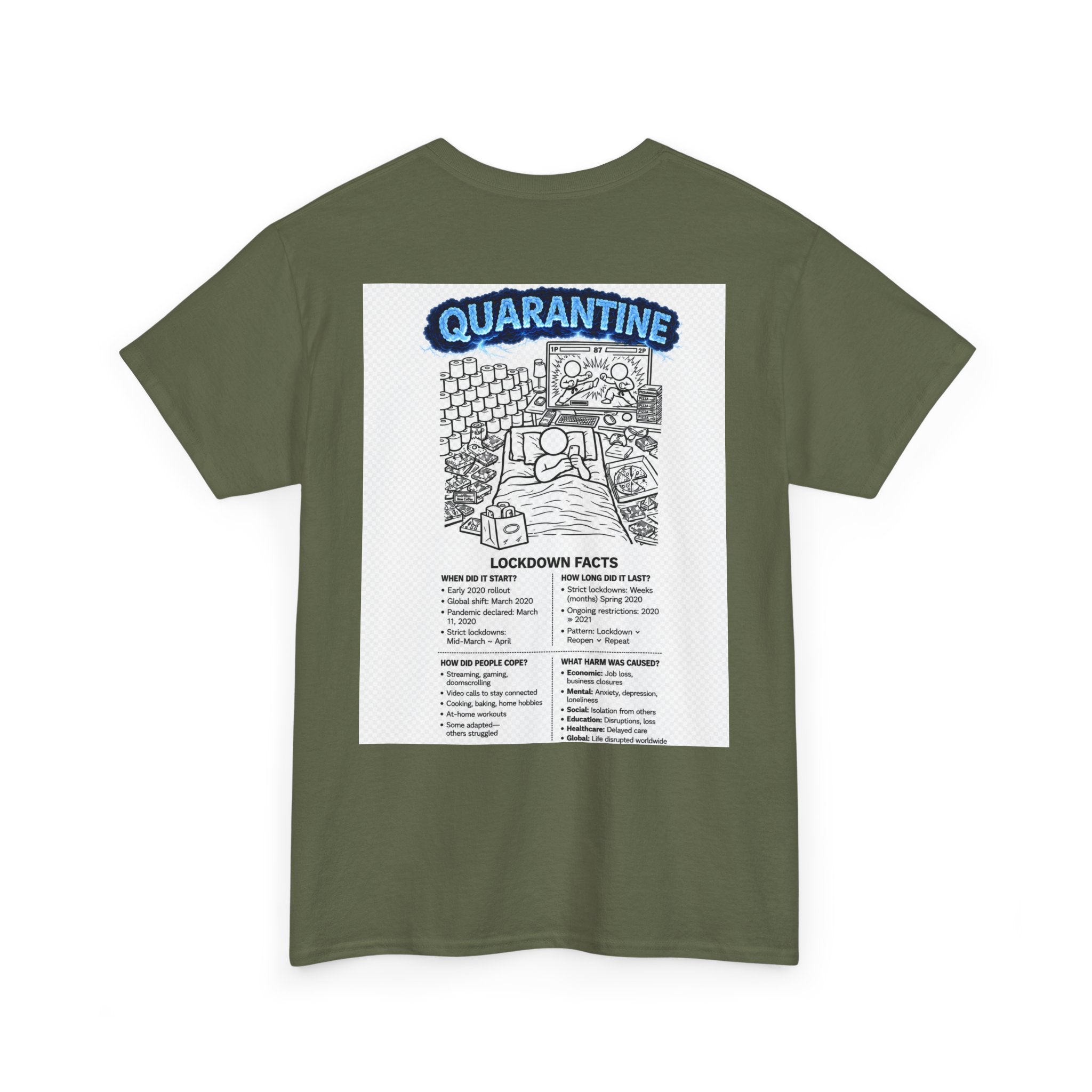 I Survived 2020 — Director's Cut S3:E1 "Quarantine" | Lockdown Edition Documentary Unisex Heavy Cotton Tee