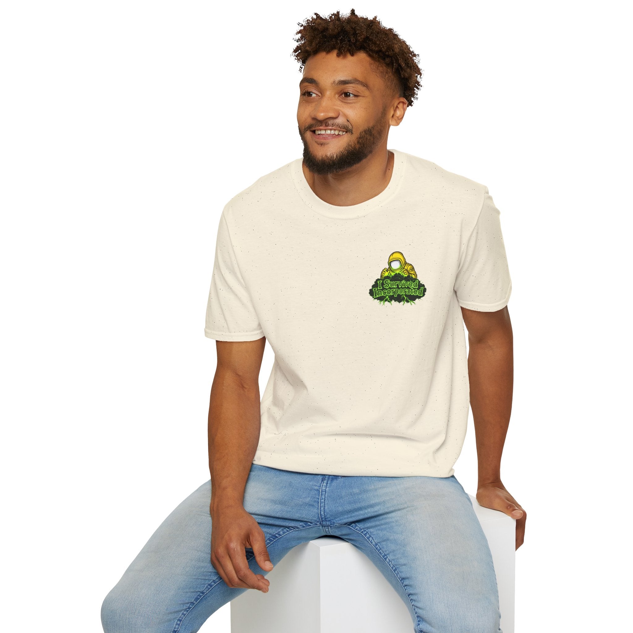 I Survived 2020 — "Please Stand By" Test Pattern Toxic Signal Tee Summer Premiere Unisex Softstyle T-Shirt