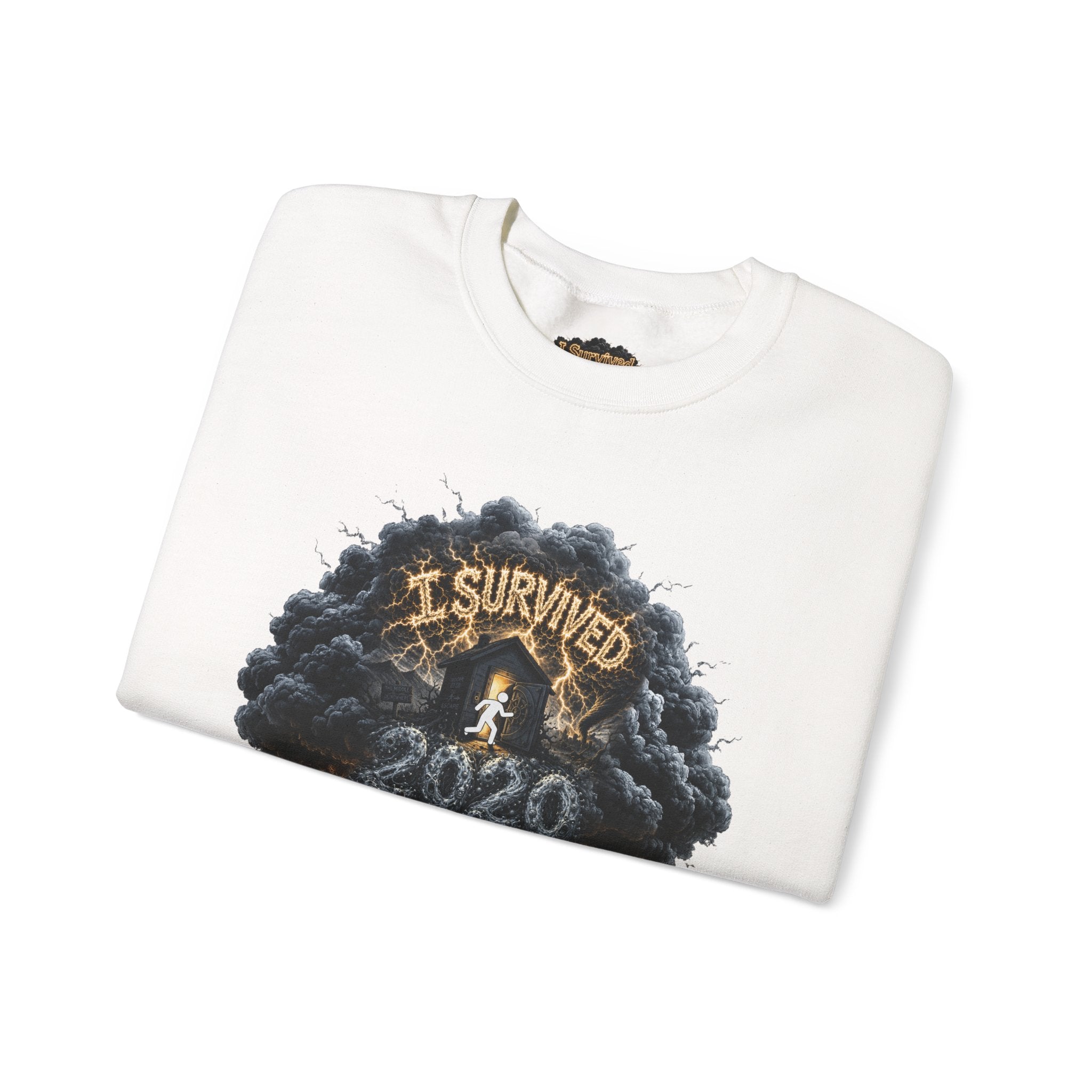 I Survived 2020 — Director's Cut Original Design Teaser Tee | Season 1 Premiere Drop Unisex Heavy Blend™ Crewneck Sweatshirt (SPECIAL EDITION)