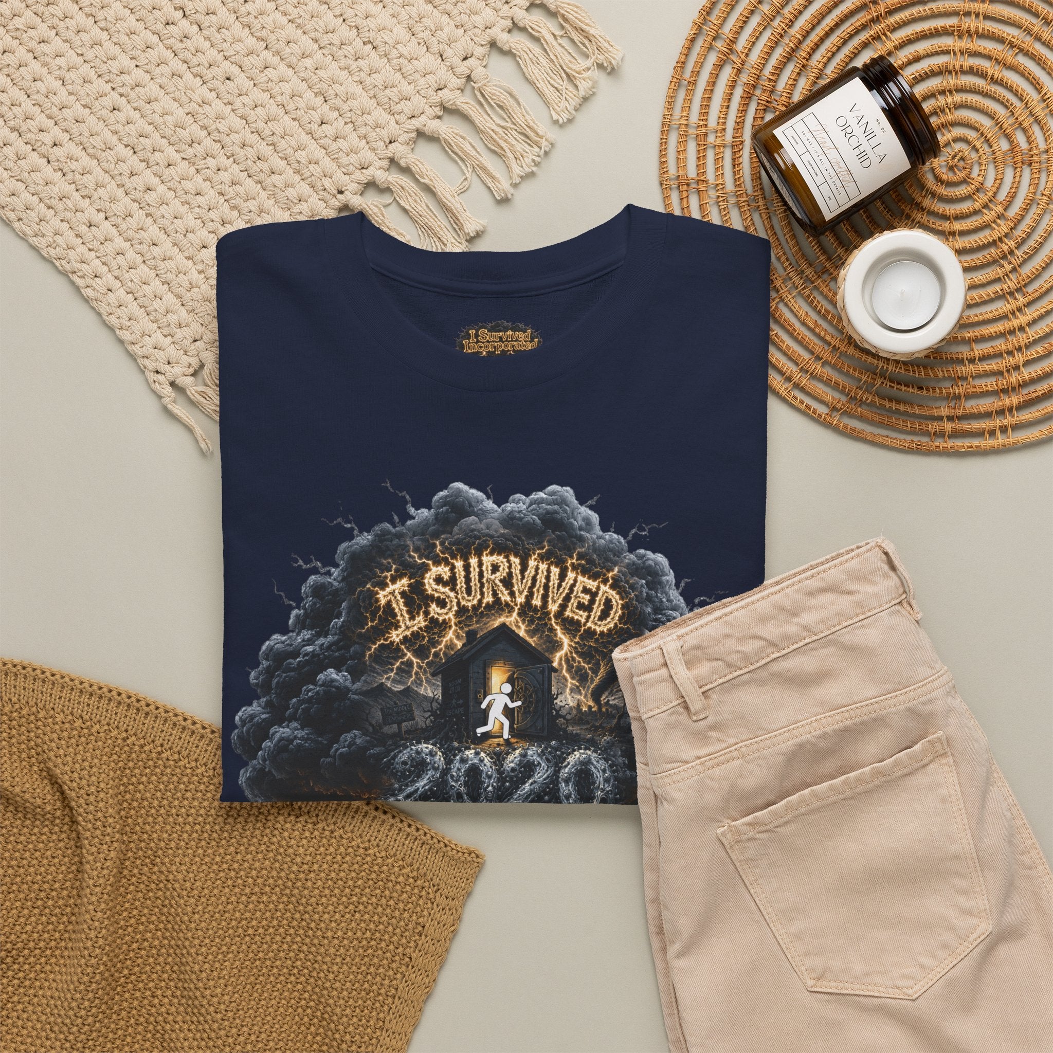 I Survived 2020 — Director's Cut Original Design Teaser Tee | Season 1 Premiere Drop Unisex Heavy Cotton Tee