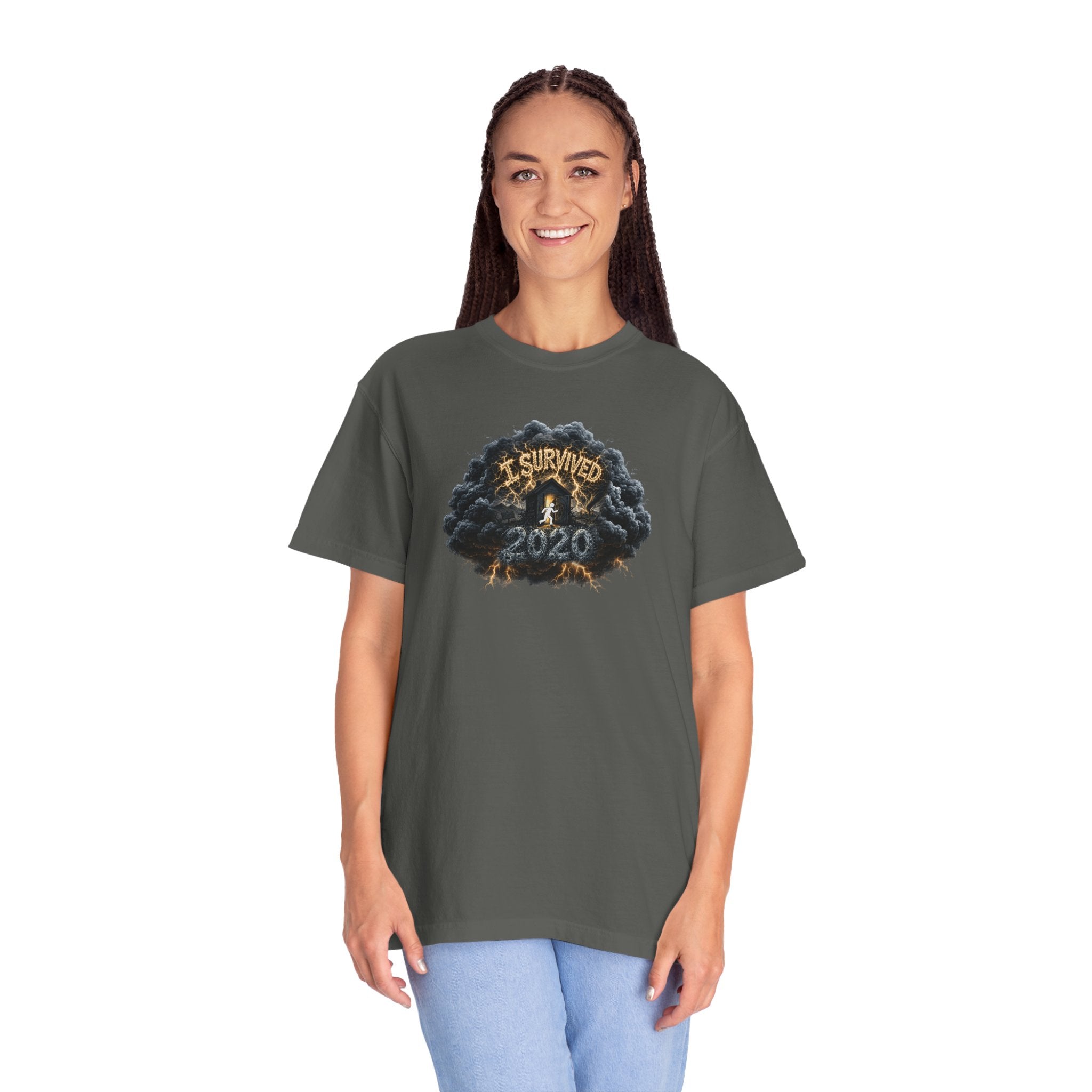 I Survived 2020 — Original PILOT Design: Director's Cut Unisex Garment-Dyed T-shirt