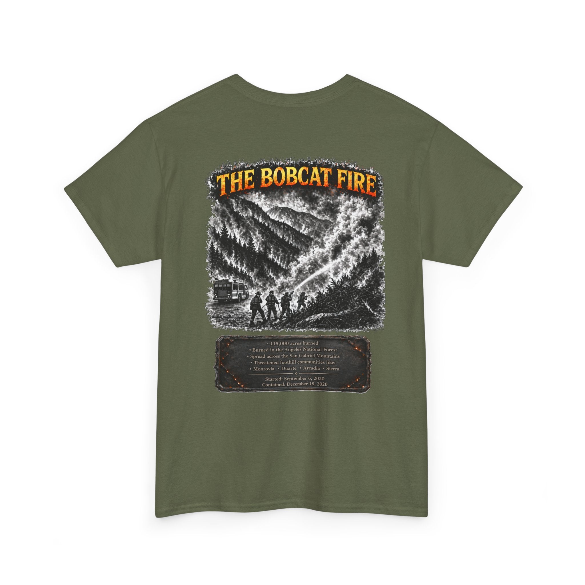 I Survived 2020 — Director's Cut S2:E2 "The Bobcat Fire" | Wildfire Edition Memorial Unisex Heavy Cotton Tee