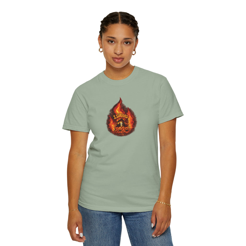 I Survived 2020 — WILDFIRES S2:E4: Director's Cut "Western U.S. Wildfire Season" Memorial Unisex Garment-Dyed T-shirt