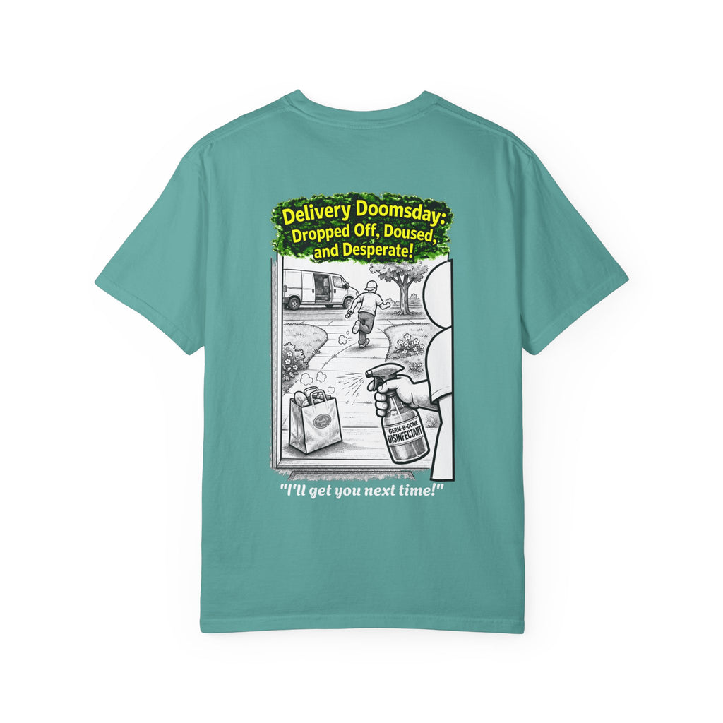 Sobreviví al 2020 — T1:E5 "Apocalipsis de Entregas" | Camiseta unisex teñida de edición Pandemia